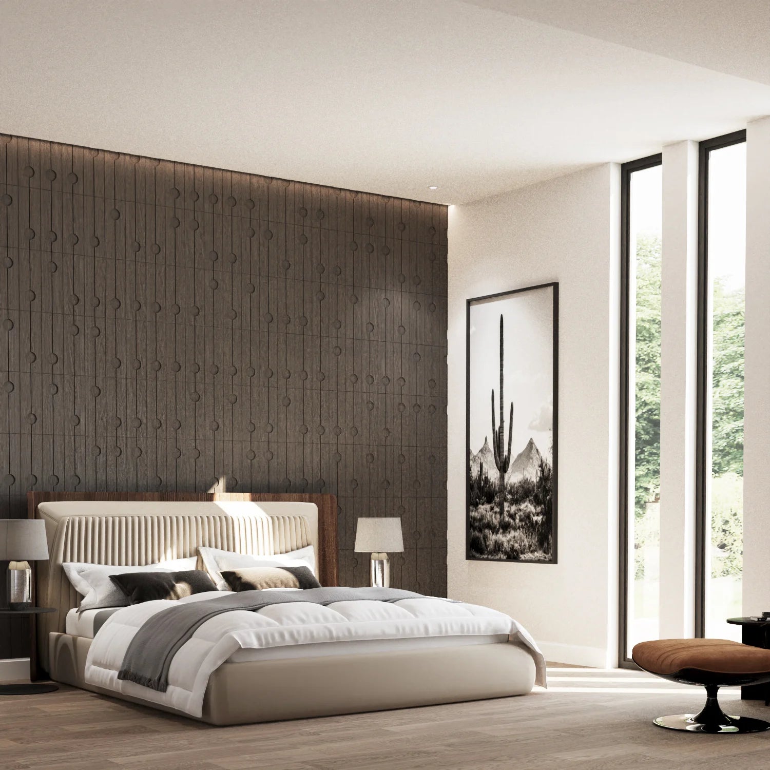 Linon 3D Wooden Wall Tile