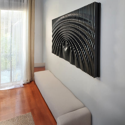 Art mural 3D moderne – Sculptures géométriques pour une décoration intérieure unique