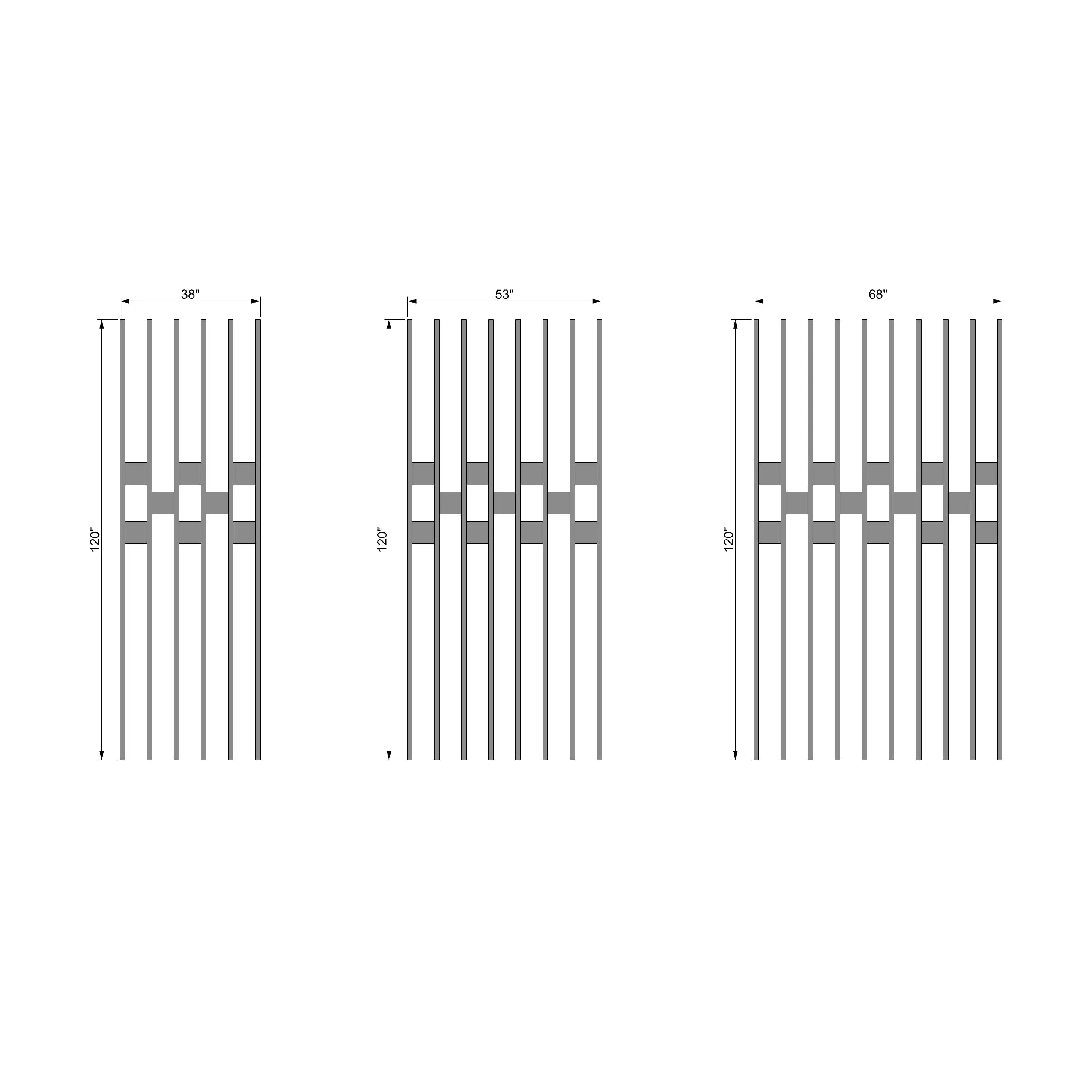 Lino Wall Slat Divider with Planter Box