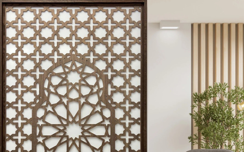moroccan art privacy panel