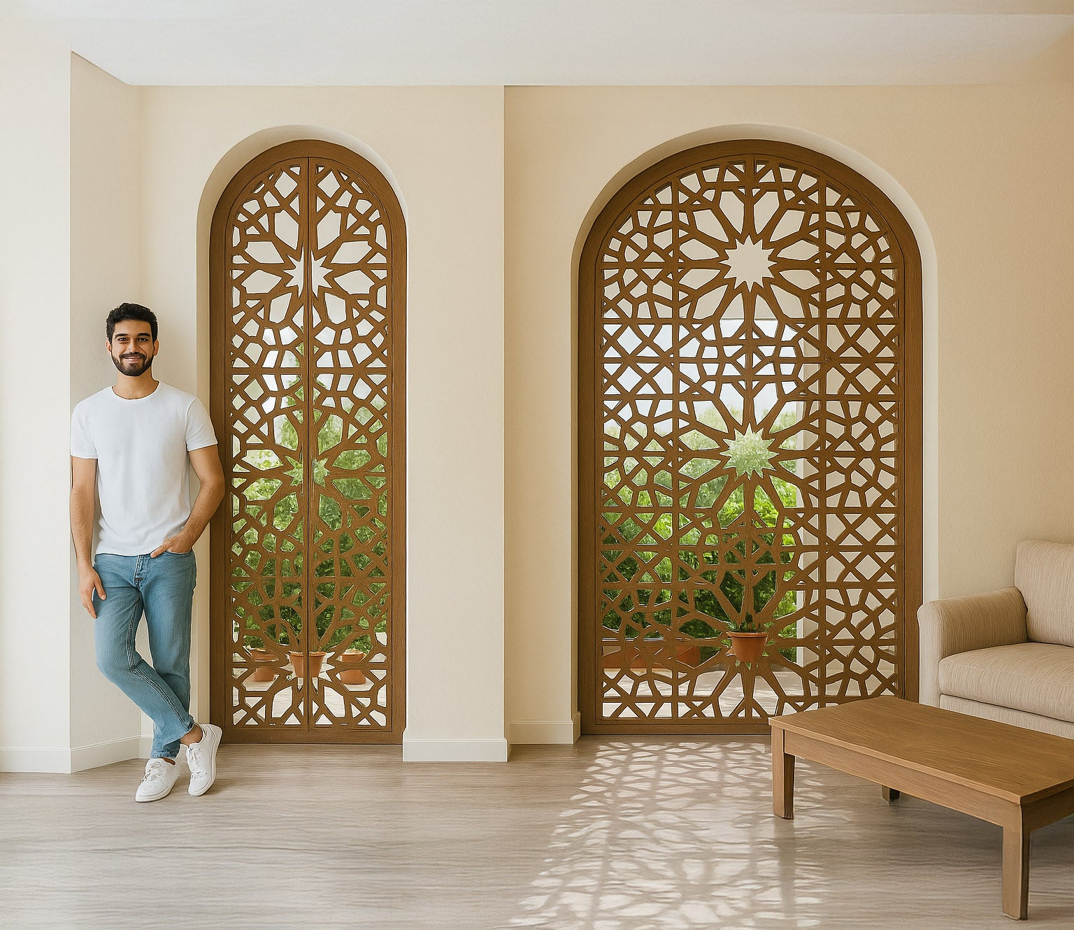 Custom  Moroccan design  CNC cut Wall Panels, arc panel Islamic design, Custom  Moroccan Panel, Custom  Moroccan room divider, Custom  Moroccan Privacy Panel, Custom  Moroccan Privacy screen, mosque privacy panel design 