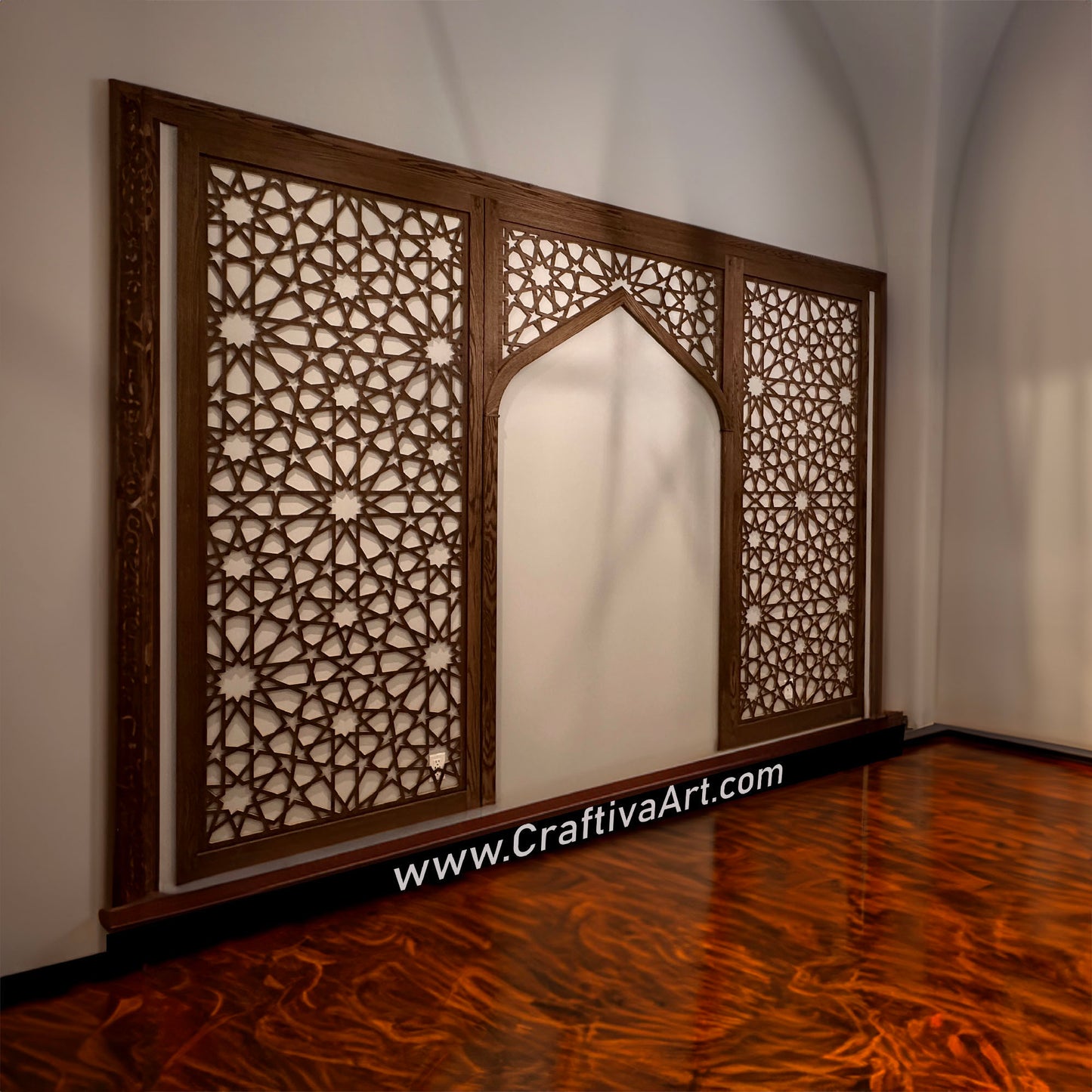 Moroccan custom wall dividers, Islamic panels, Mosque partition, Mosque separator, custom panel, room divider, room dividers , craftivaart, Arc panel , Islamic divider, Islamic design, Masjid divider, mosque panel, Islamic room divider, Mashrabiya, DIY, Moroccan Designs , arc panel,
