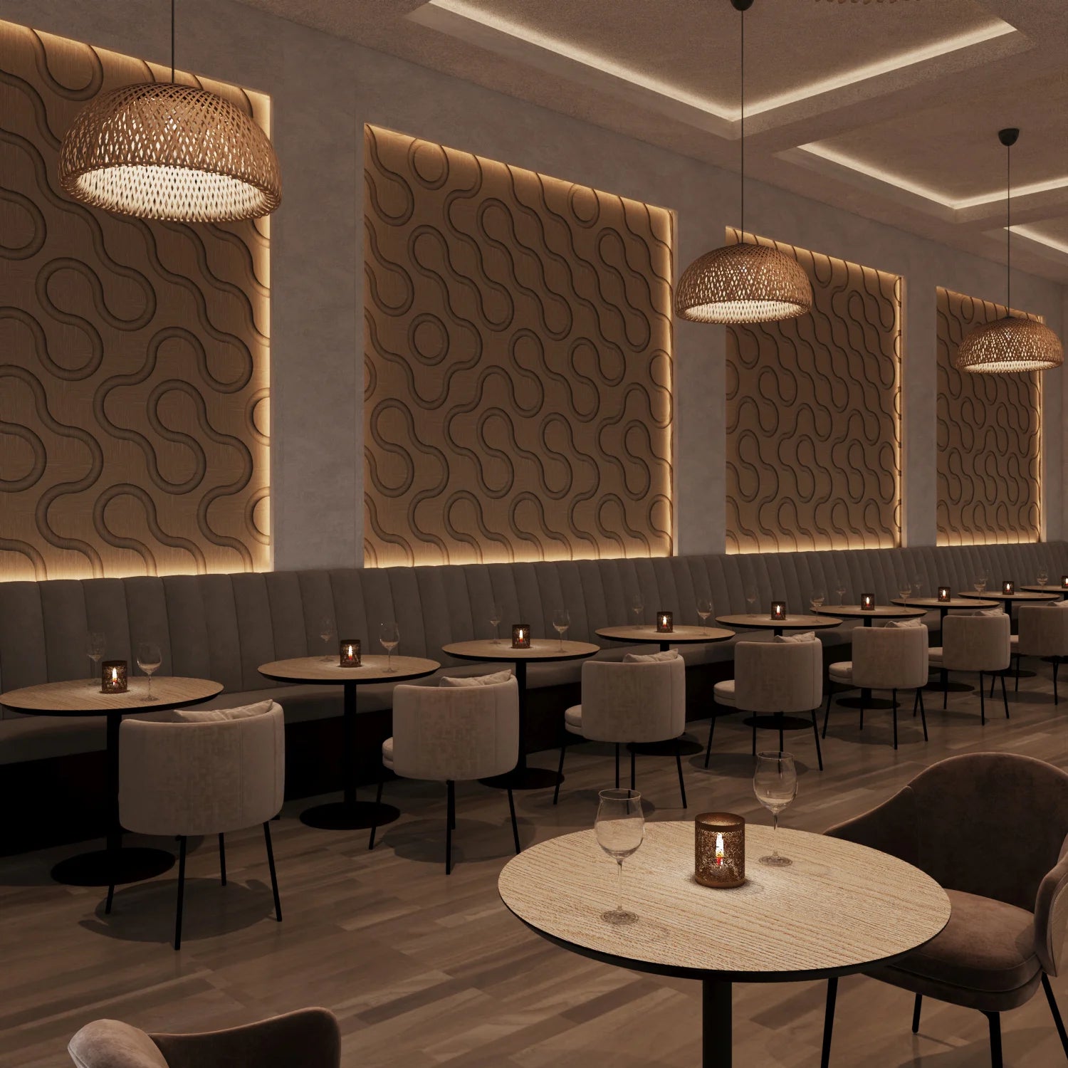 Spira 3D Wooden Wall Tile