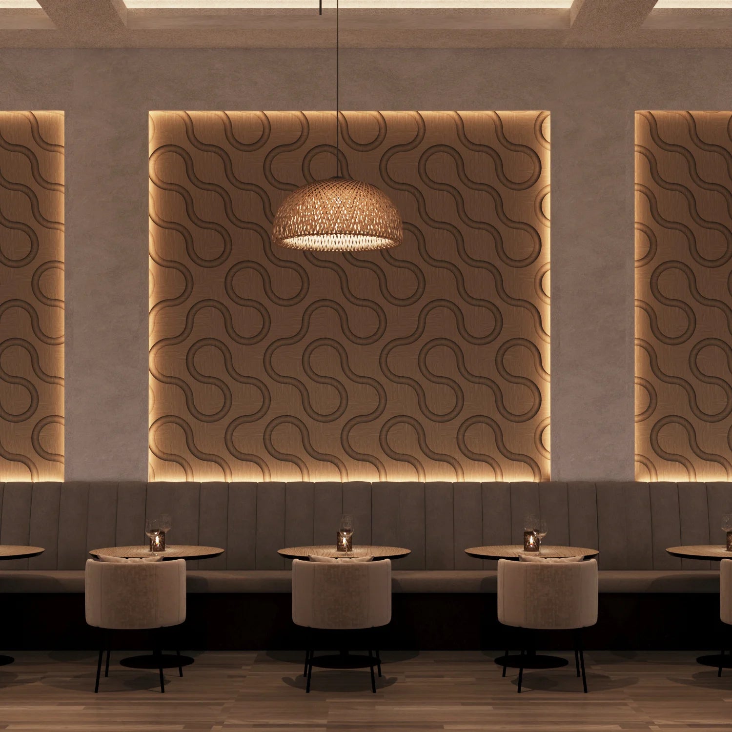 Spira 3D Wooden Wall Tile