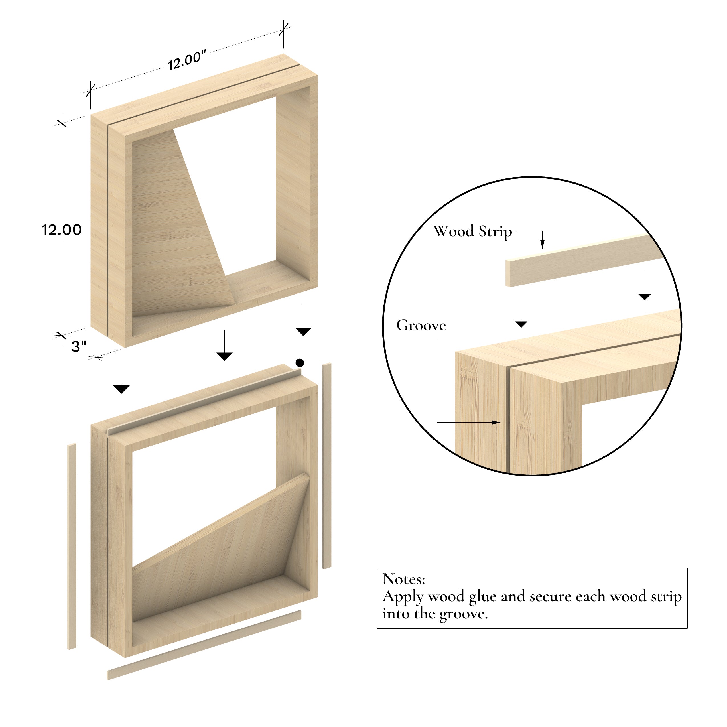 Nexo Modular Wooden Cube Room Divider