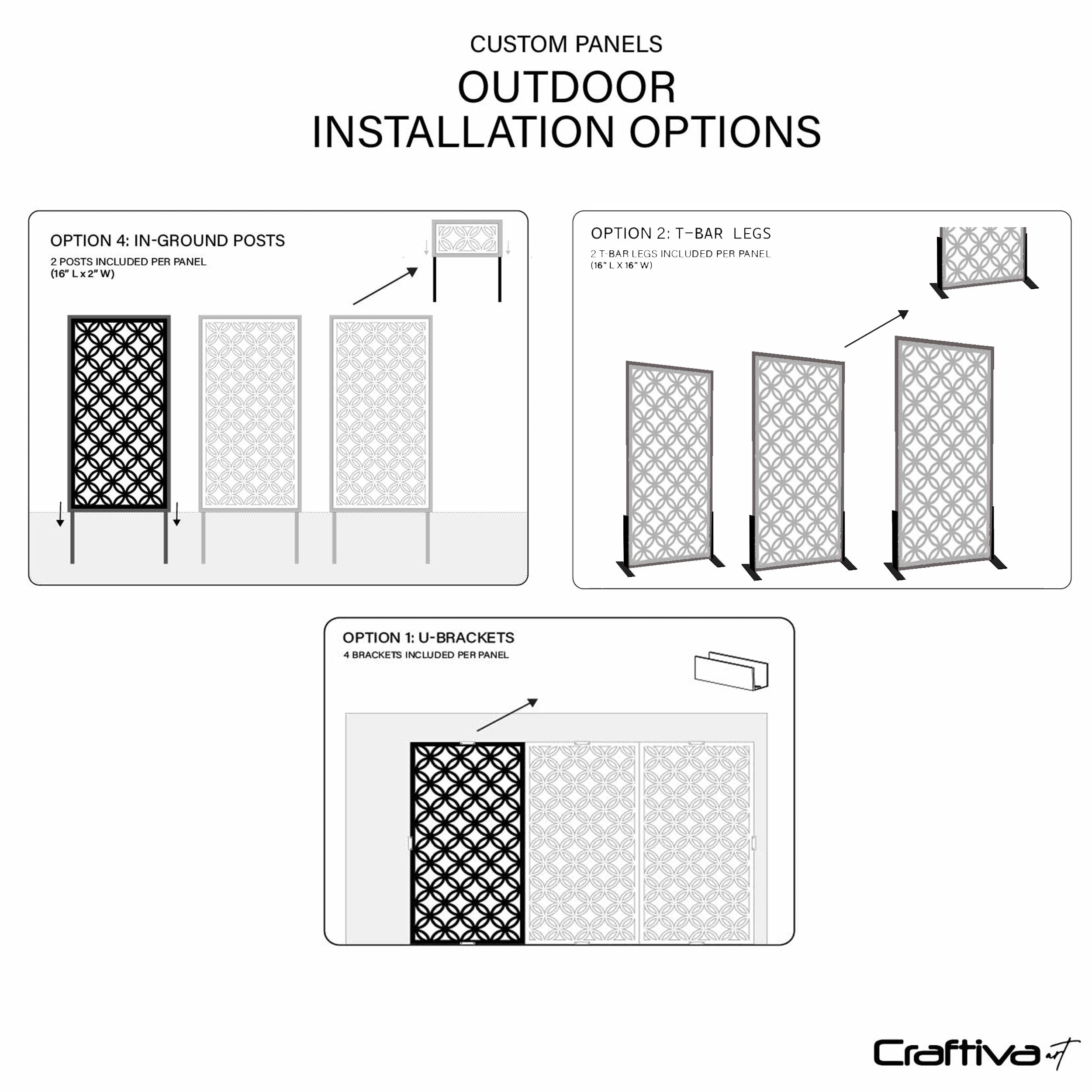Fixed Size Outdoor Privacy Screen  Outdoor Privacy Panels.