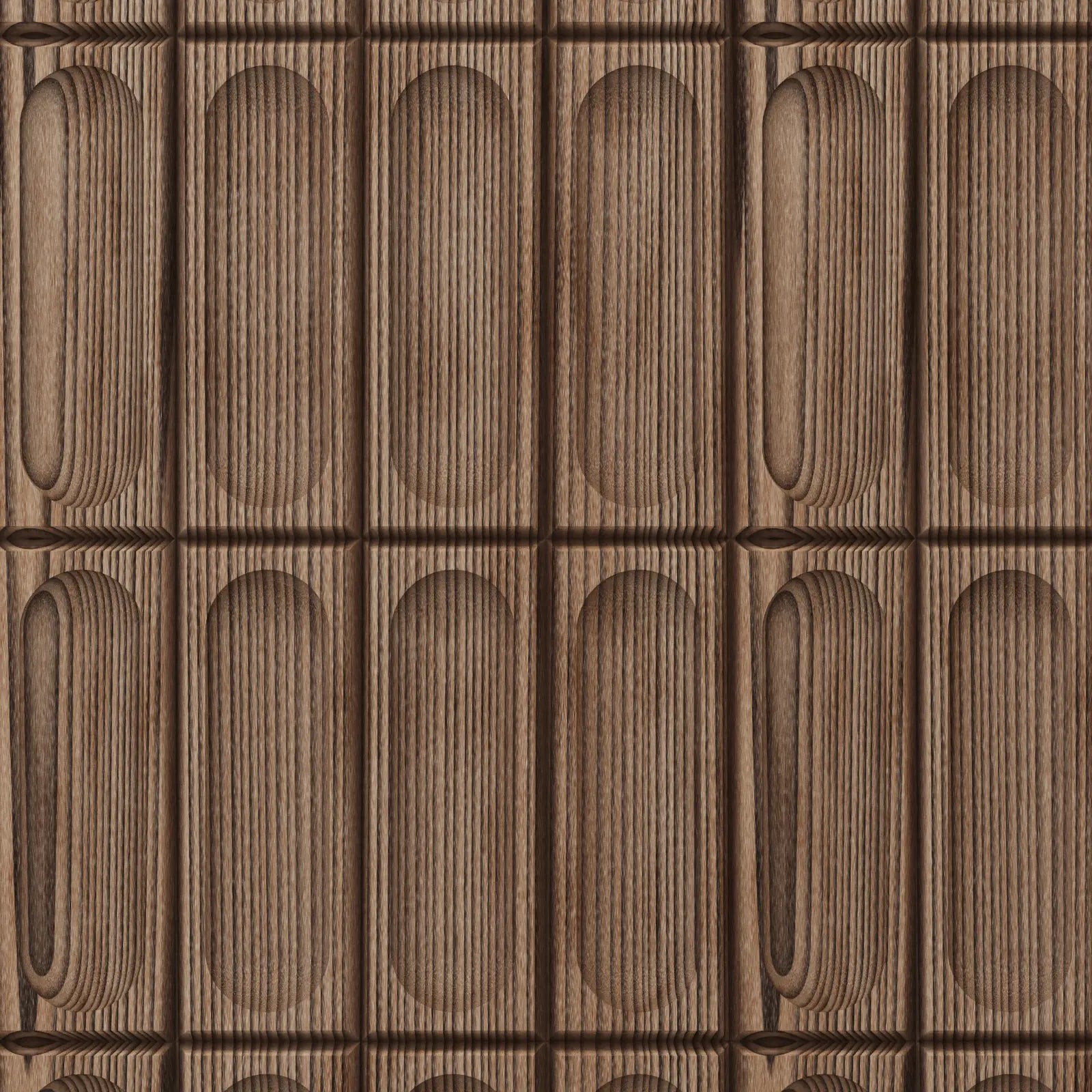 Close-up of a chocolate bar with a grid pattern
