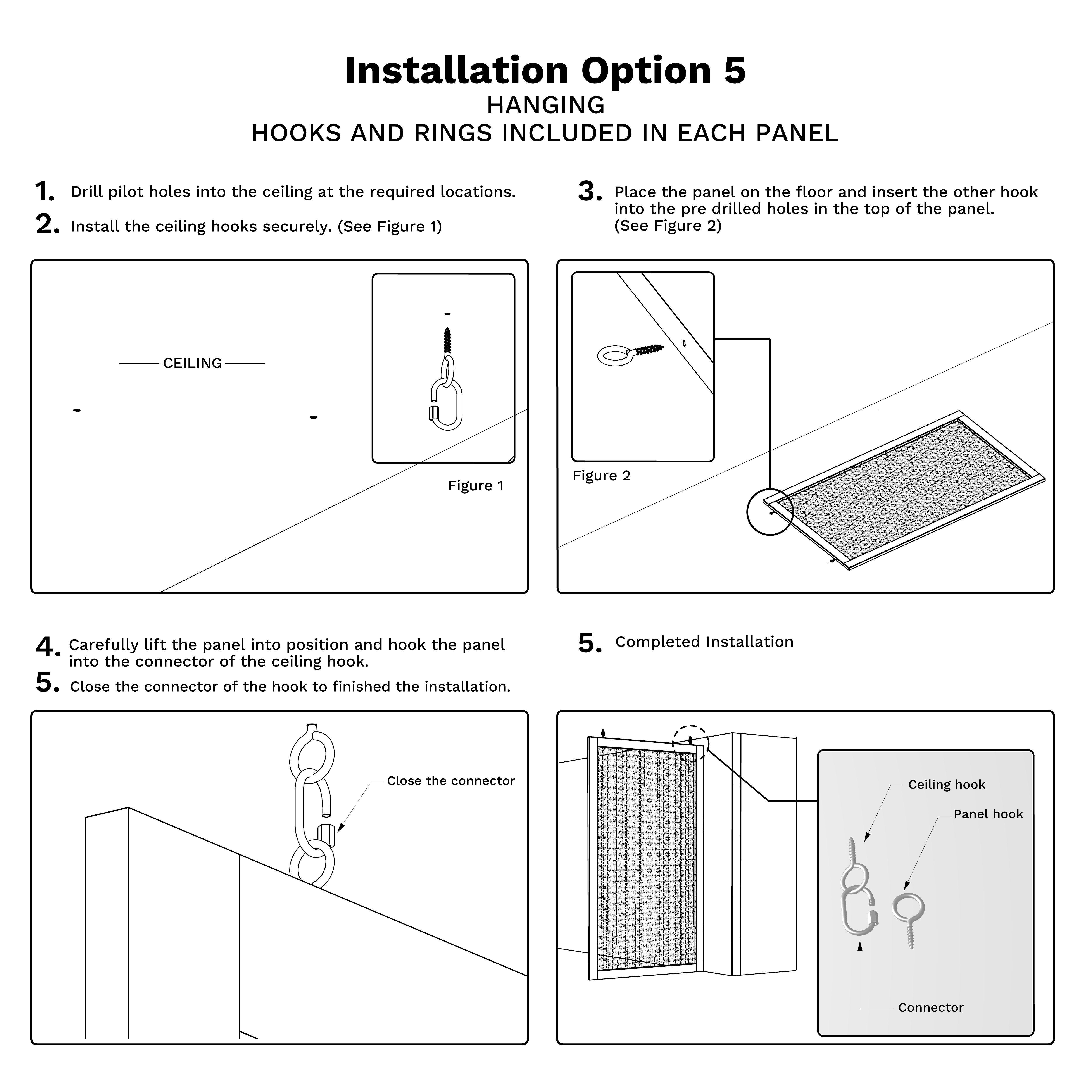 Hook and Rings (x2 per panel)