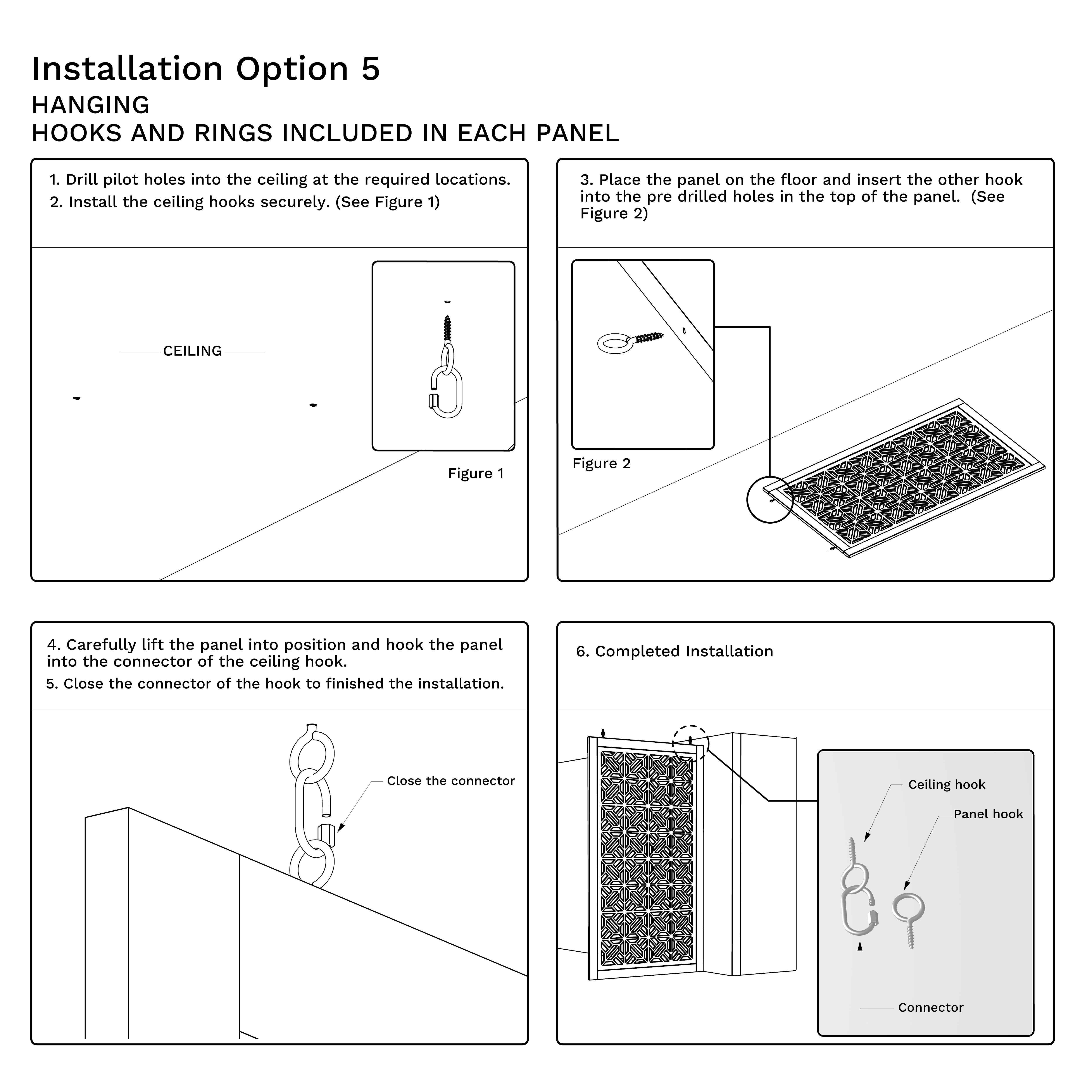 Hook and Rings (x2 per panel)