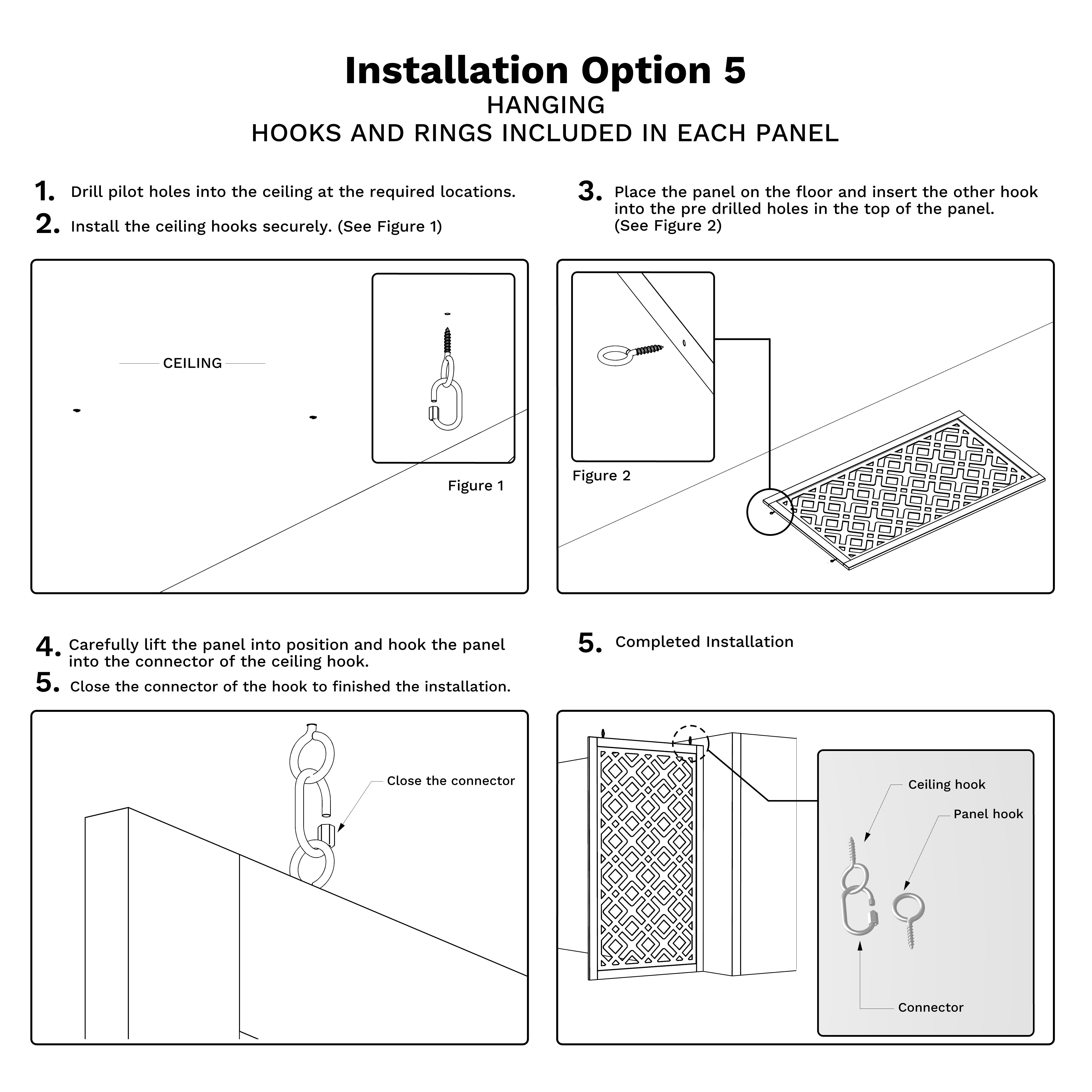 Hook and Rings (x2 per panel)