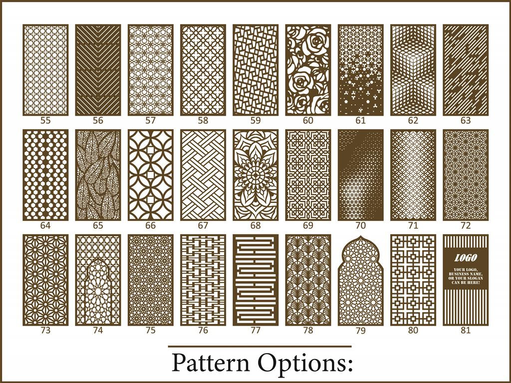 Custom made Divider Panel in Natural Wood Frame (Copy)  Room Dividers.