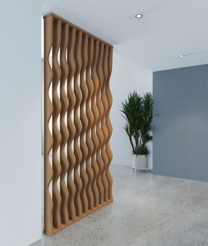 Wavy Slatted Parametric Partition