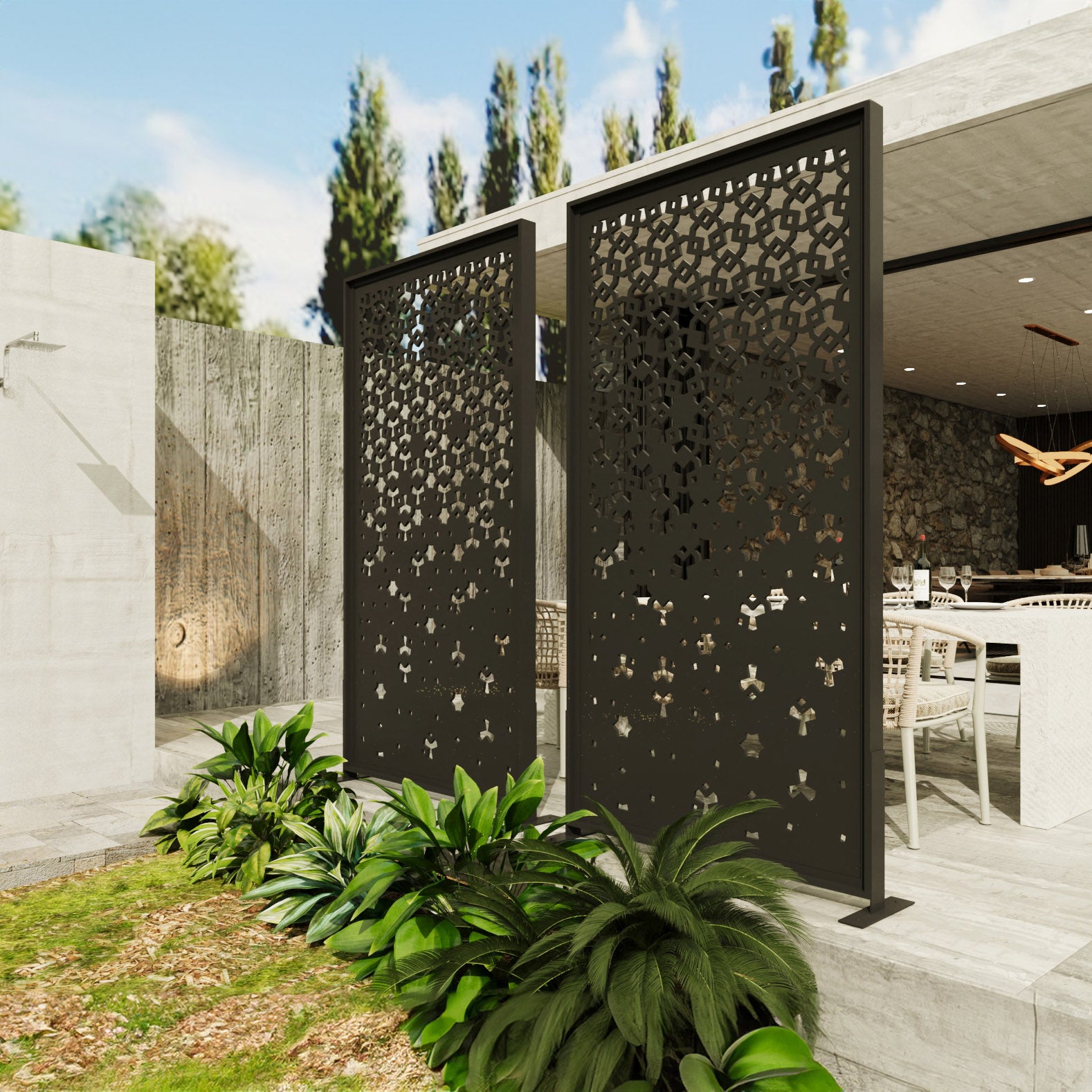 Modern Exterior Screen Walls