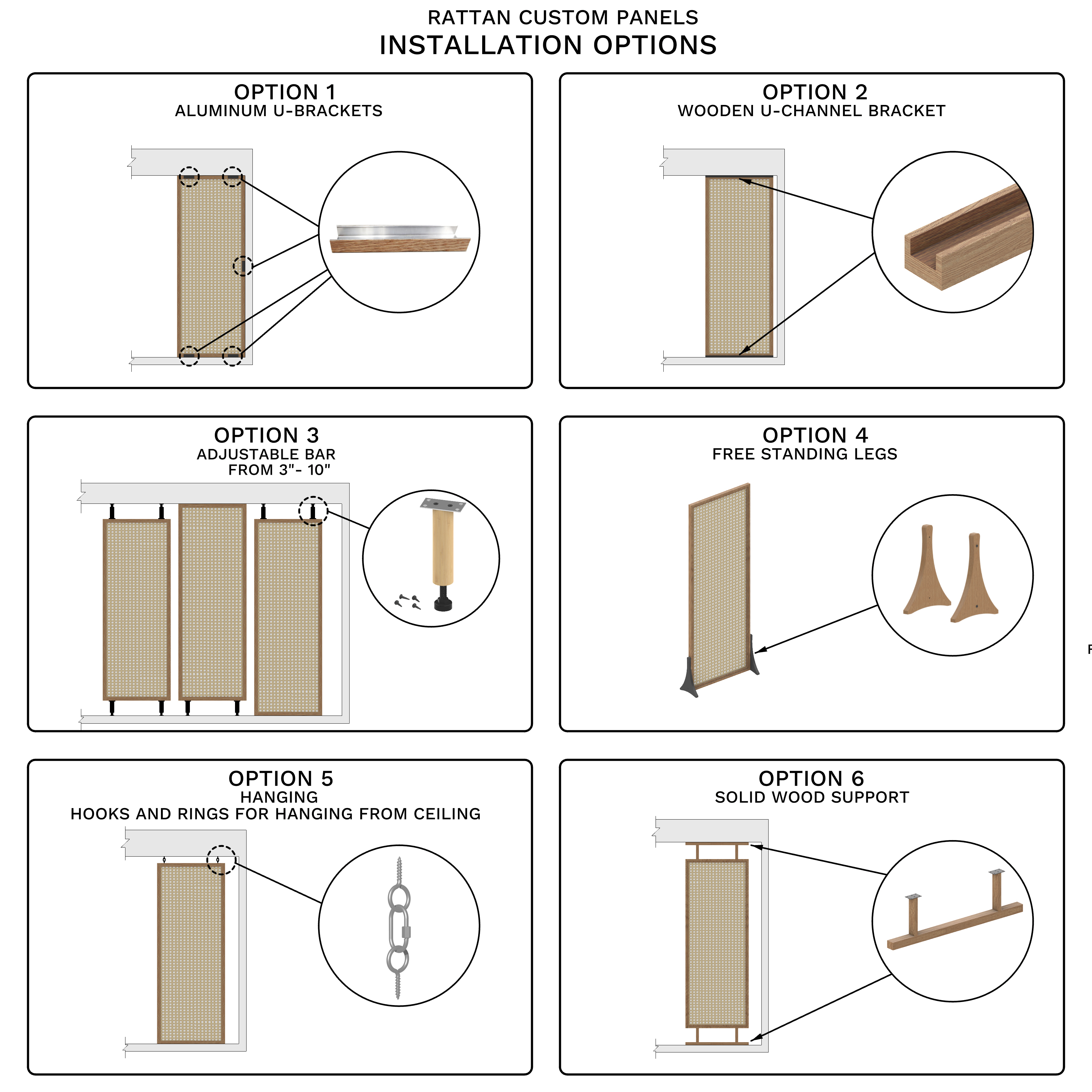 Kumo Rattan Screen Divider