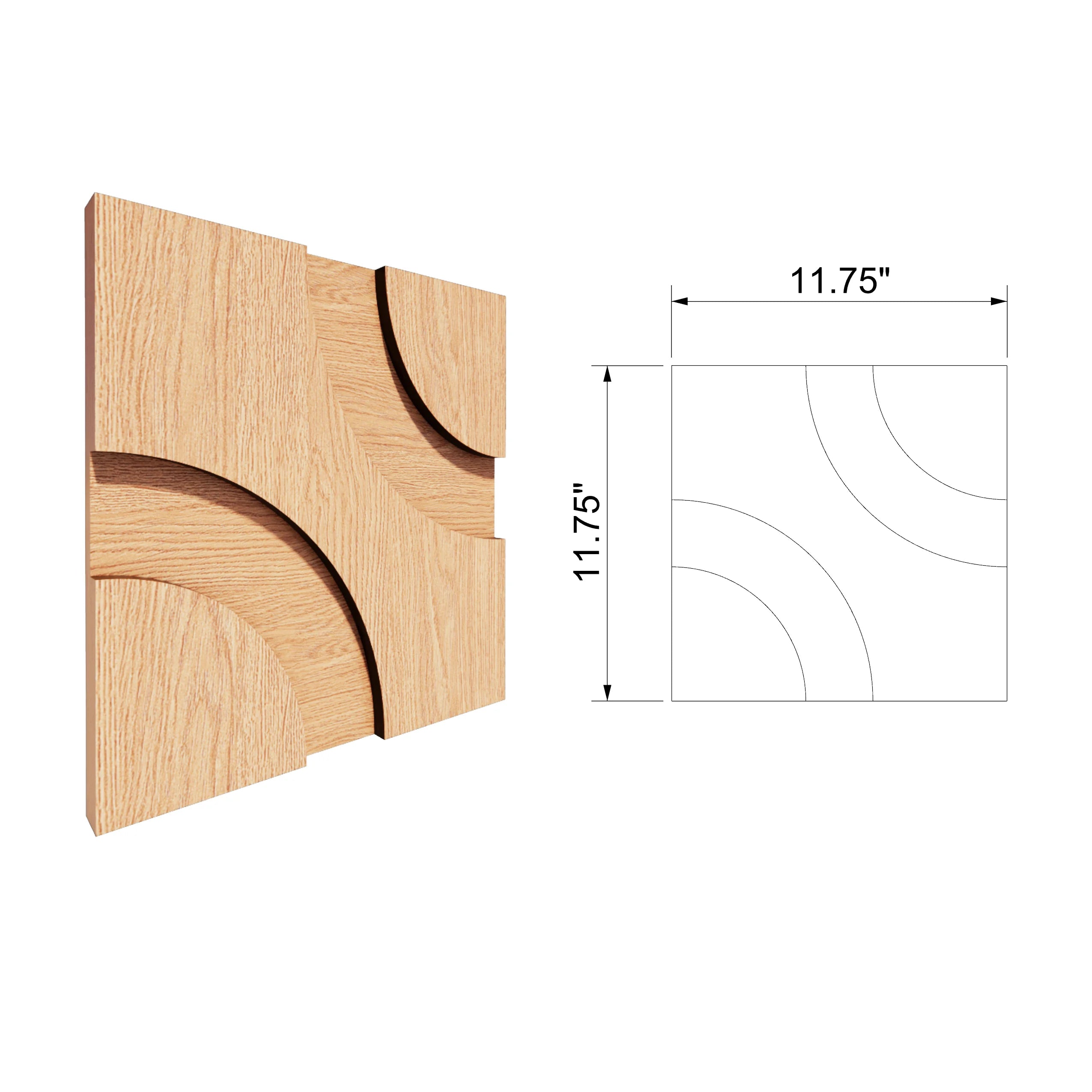 Spira 3D Wooden Wall Tile