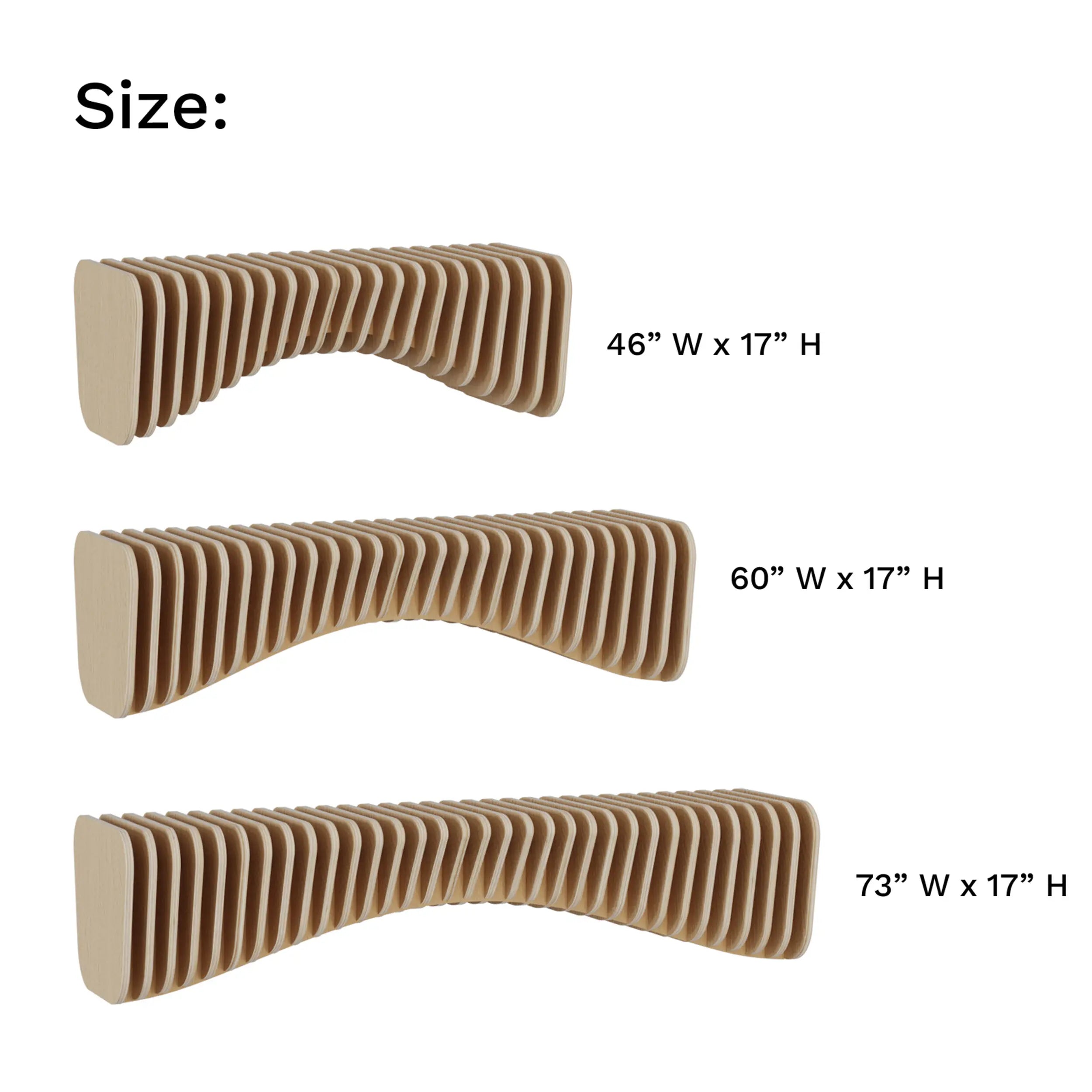 Parametric Bench Modern Wood Furniture