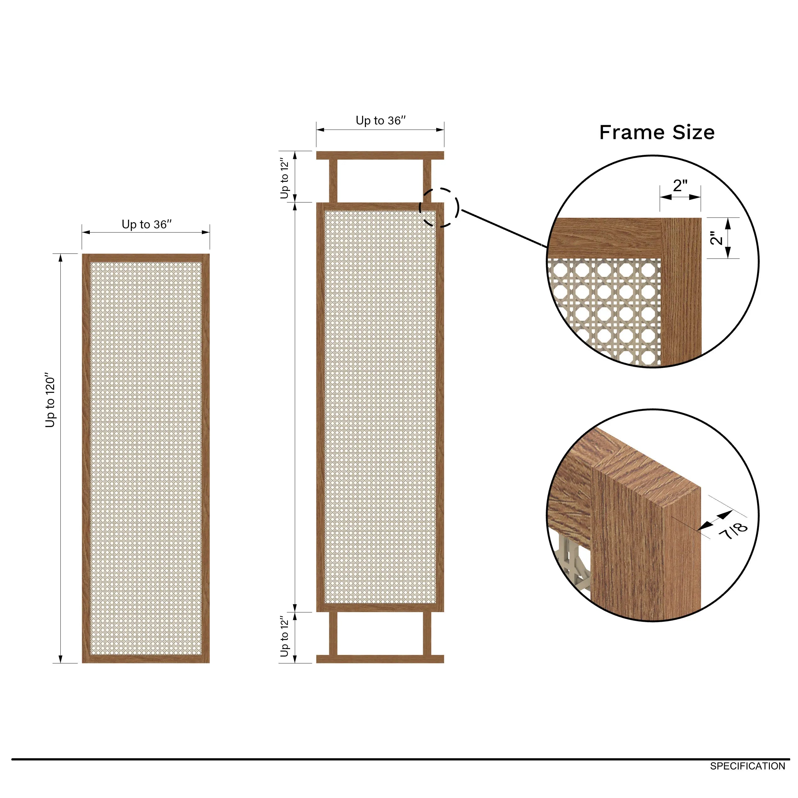 Kumo Rattan Screen Divider