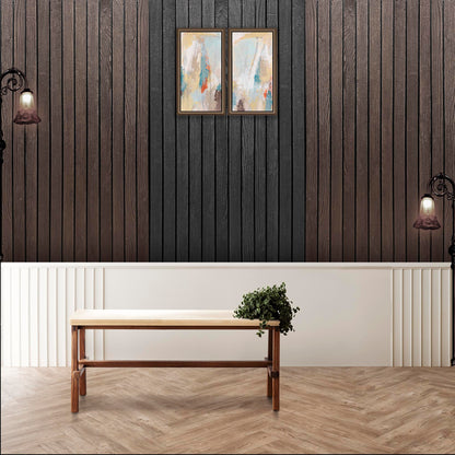 Paneles de pared de listones de madera 3D, paneles de listones de