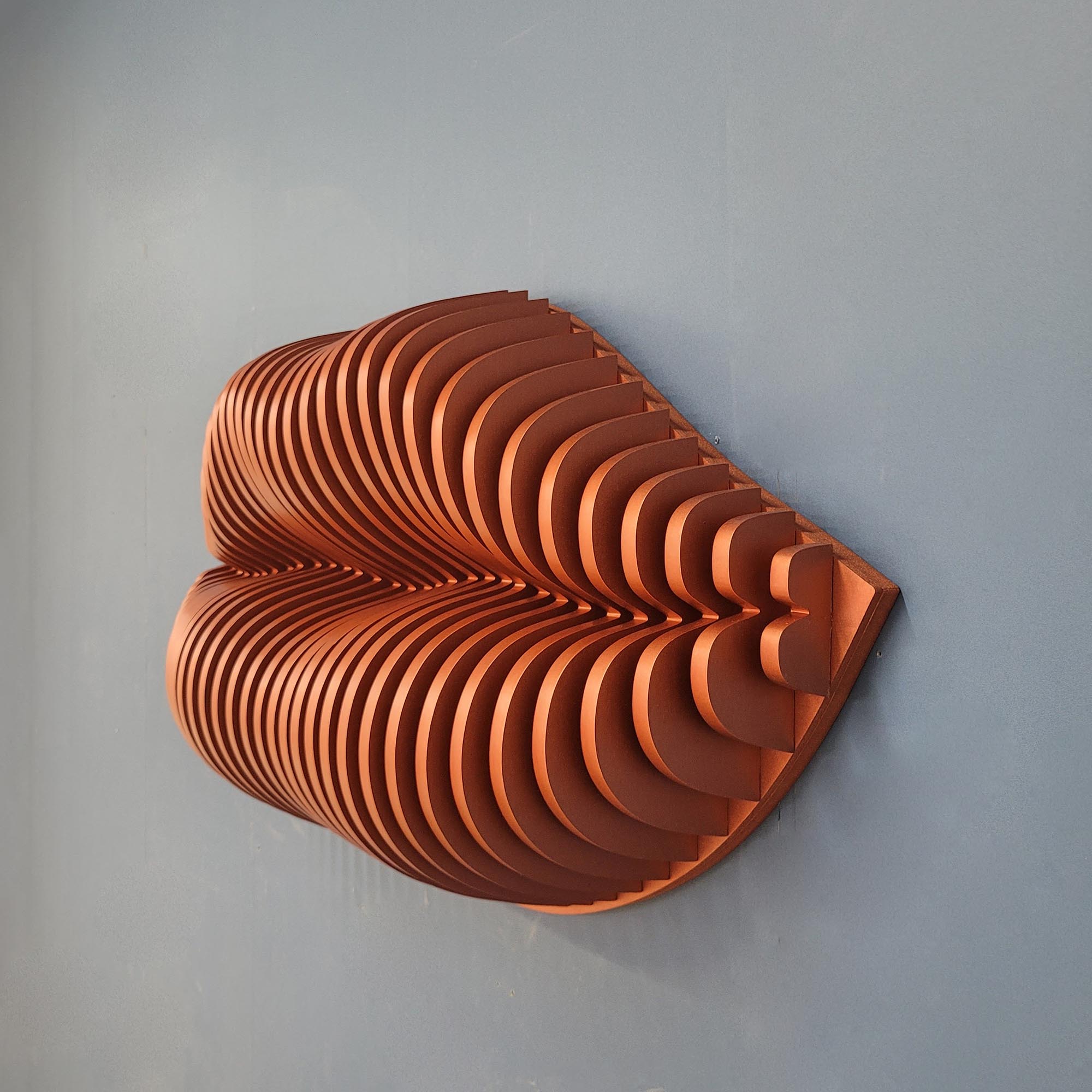 3D  lip Parametric, Parametric 3D Wall Decor  3D Wall Art.