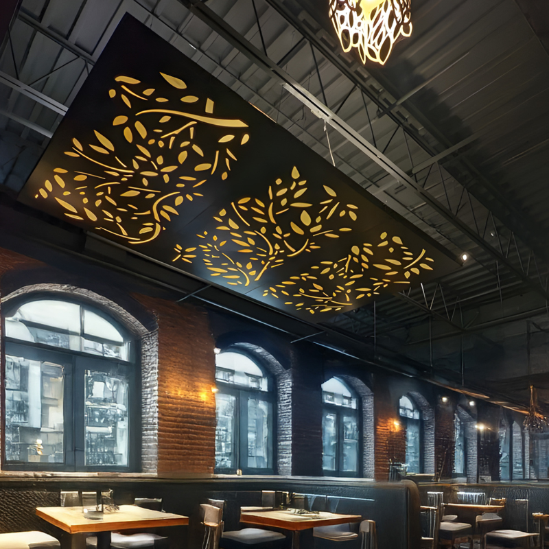 Custom Hanging Ceiling Panels with LED  Commercial Ceiling Panel.