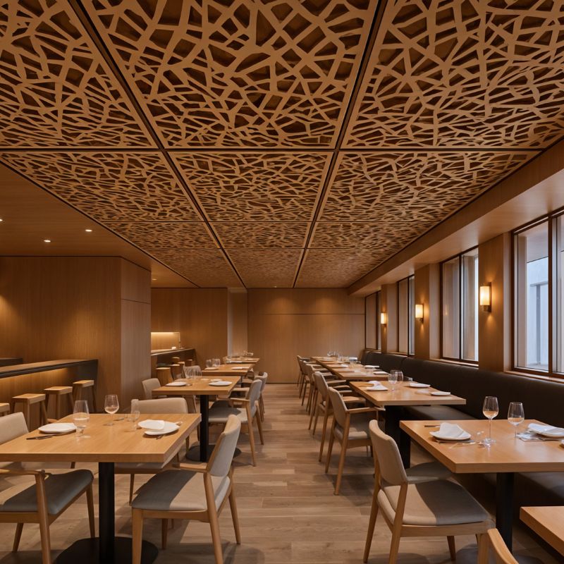 wood art ceiling panel