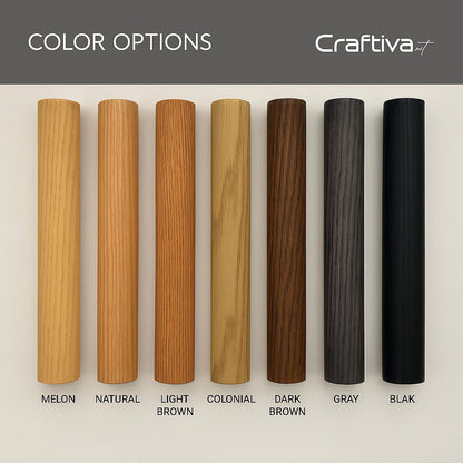 Customizable Cylindrical Slatted Partition Wall