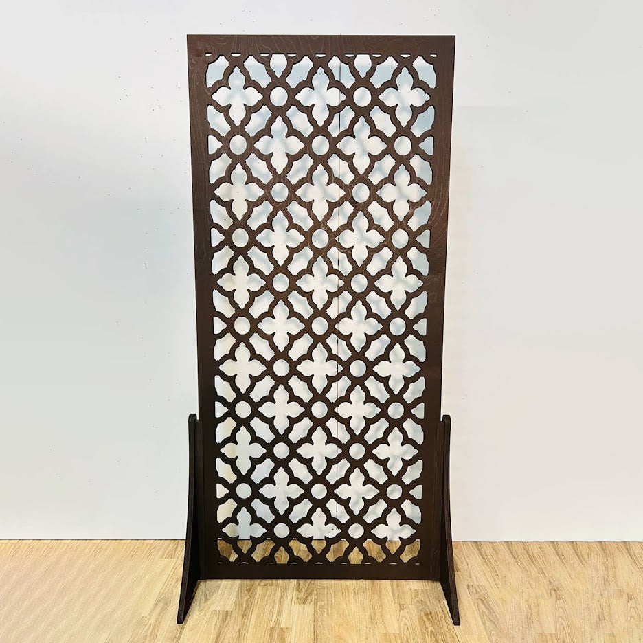Dark Brown Custom Design Privacy Divider