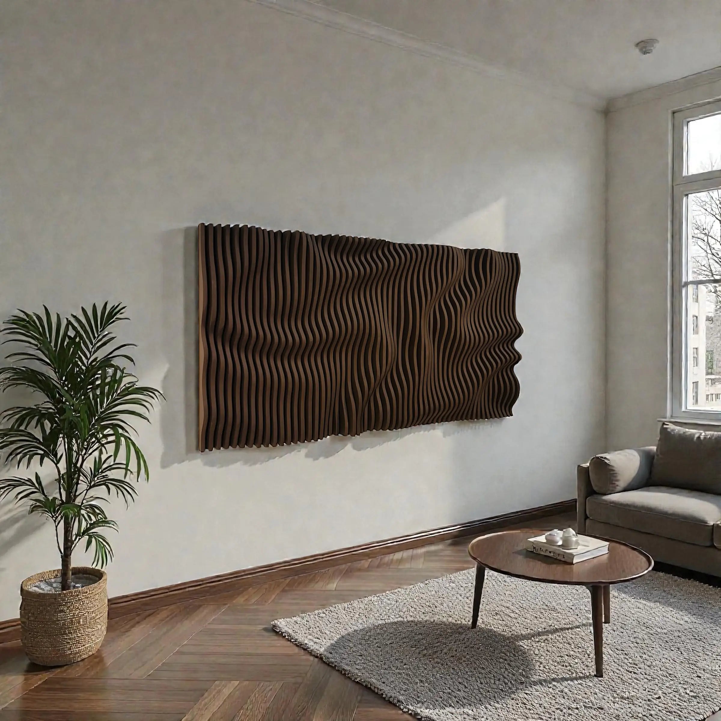 Lava Abstract Wavy Parametric 3D Wall Decor