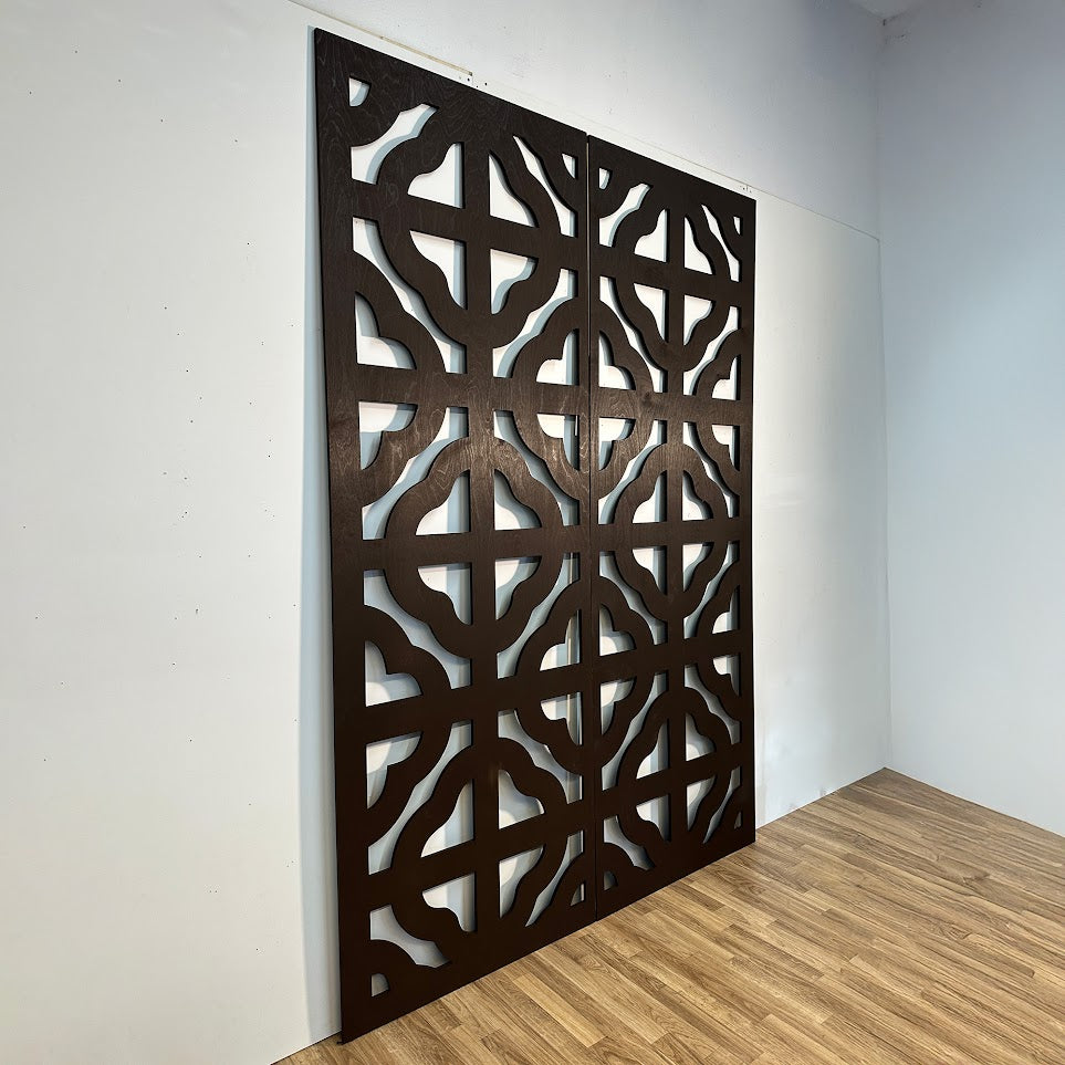 Dark Brown Custom Design Privacy Divider