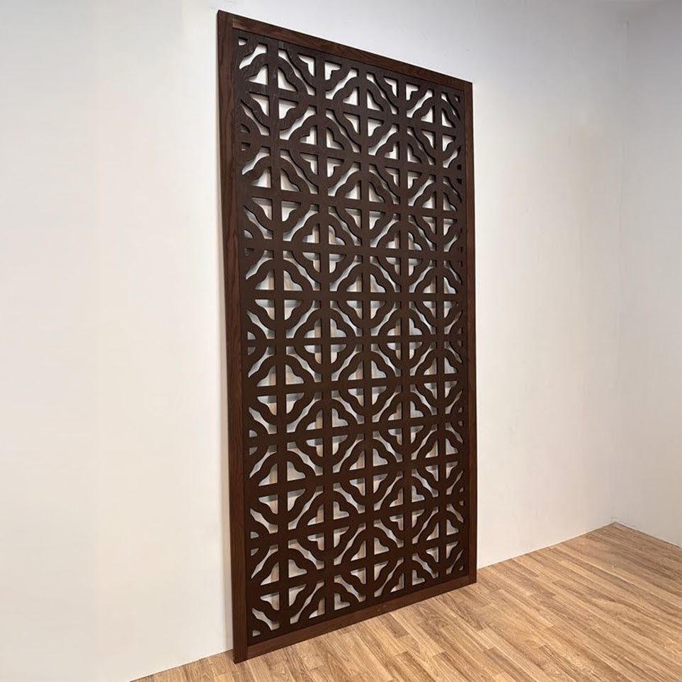 Dark Brown Custom Design Privacy Divider