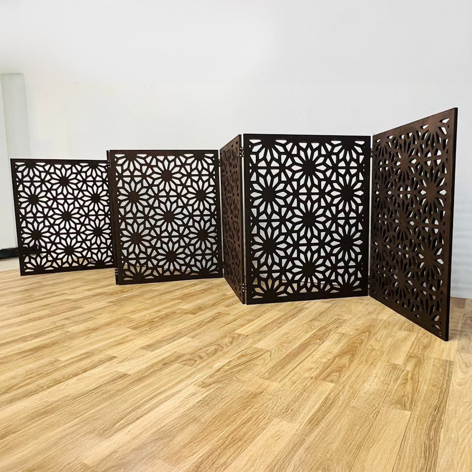 Dark Brown Custom Design Privacy Divider
