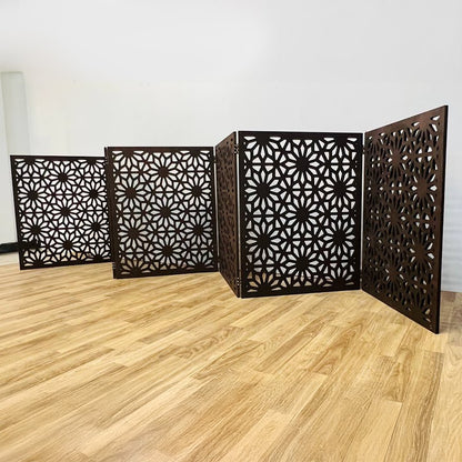 Dark Brown Custom Design Privacy Divider