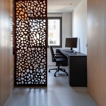 Dark Brown Custom Design Privacy Divider