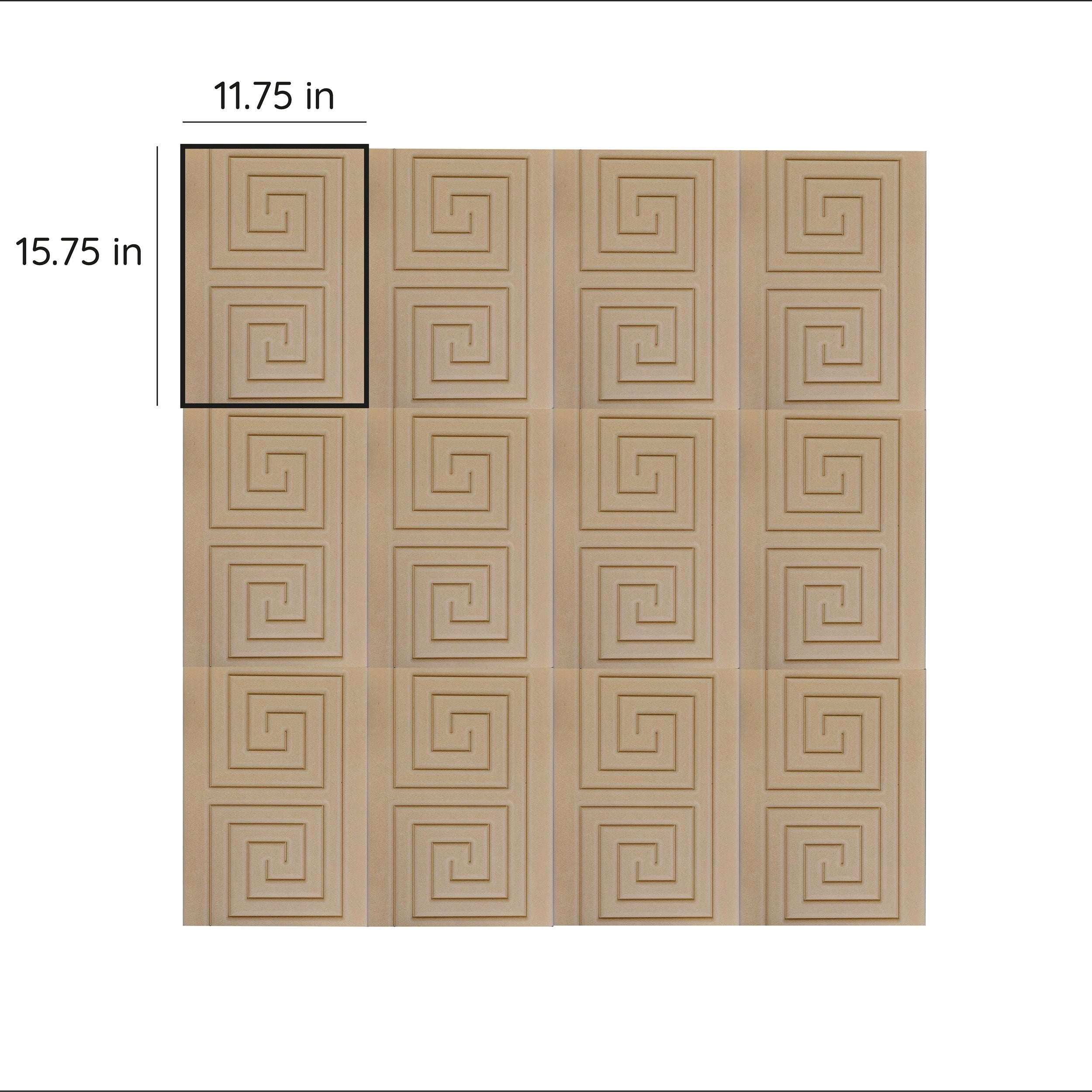 Akustische 3D-MDF-Platte, 3D-Akzentwand aus Holz