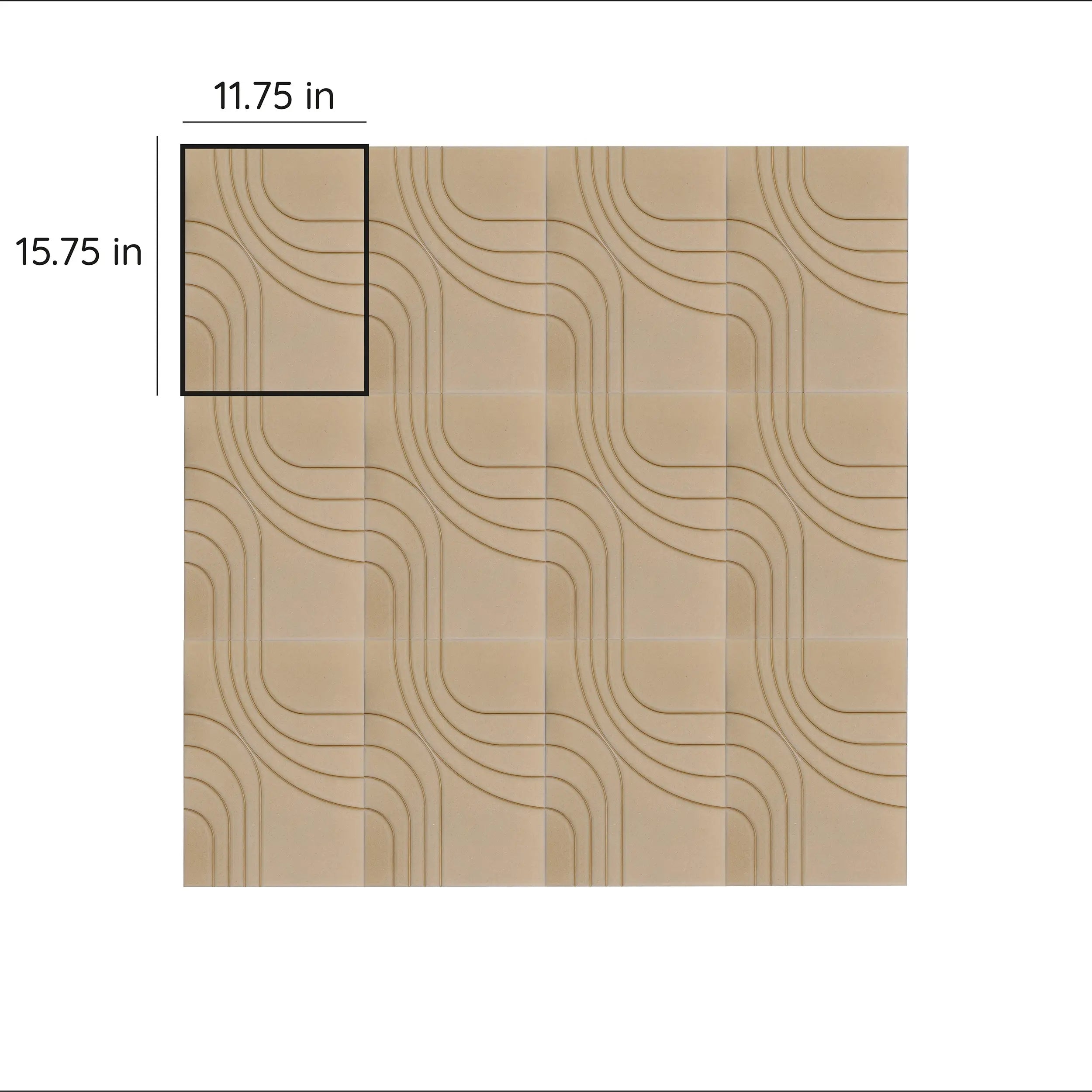 Panel acústico de MDF 3D, pared decorativa de madera 3D