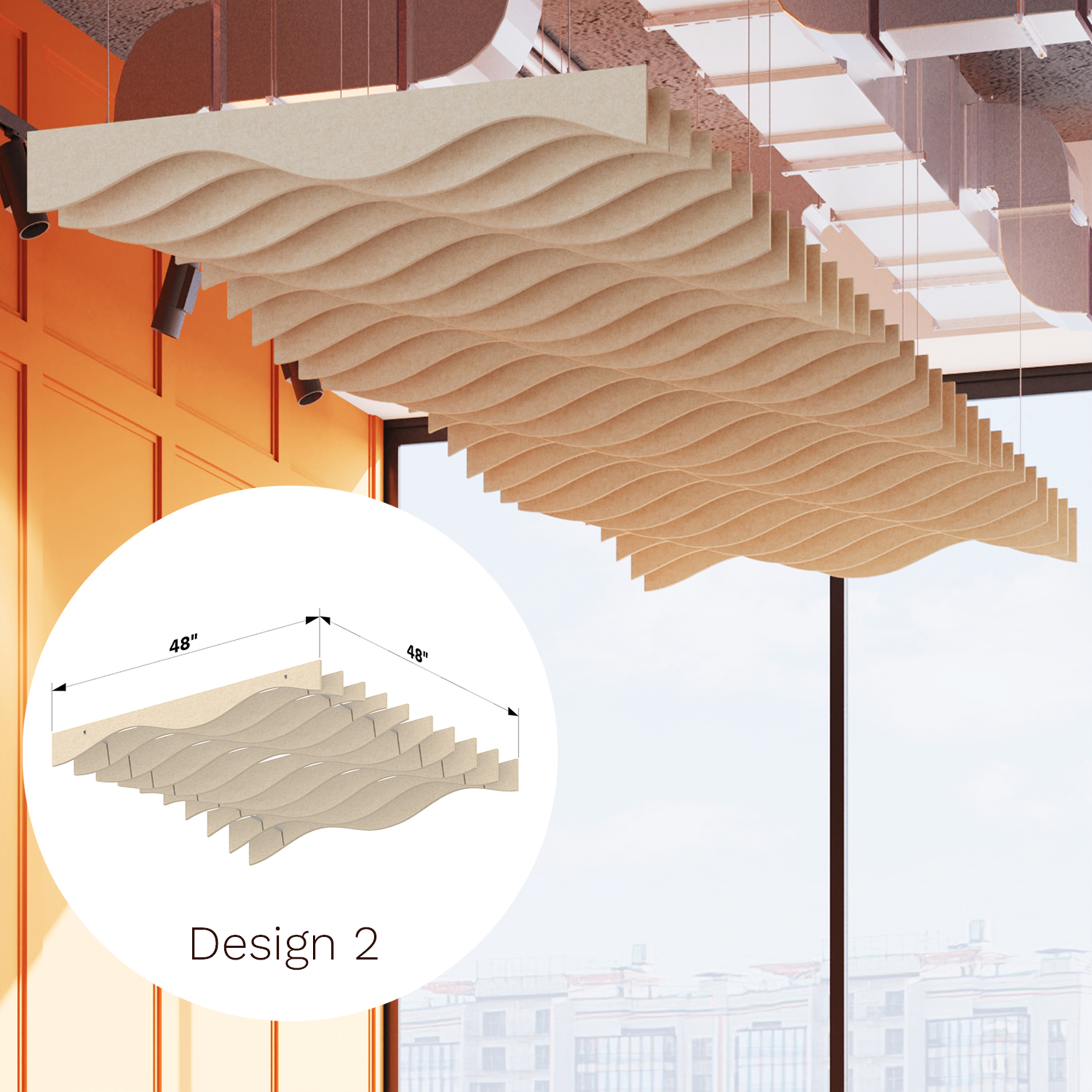 Custom Parametric Wave Ceiling Panels for Modern Interior Design ...