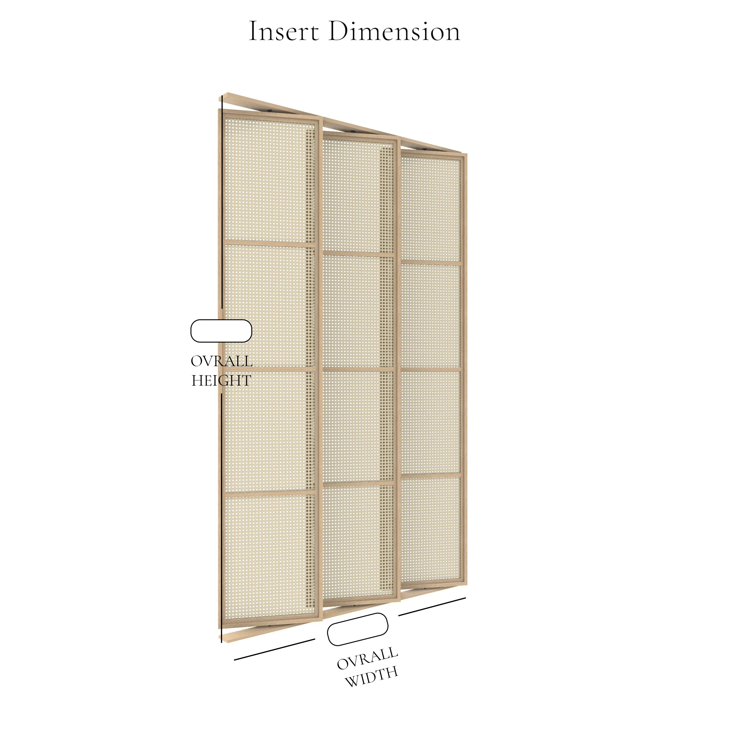 Kavan Rotating Rattan Room Divider with Base