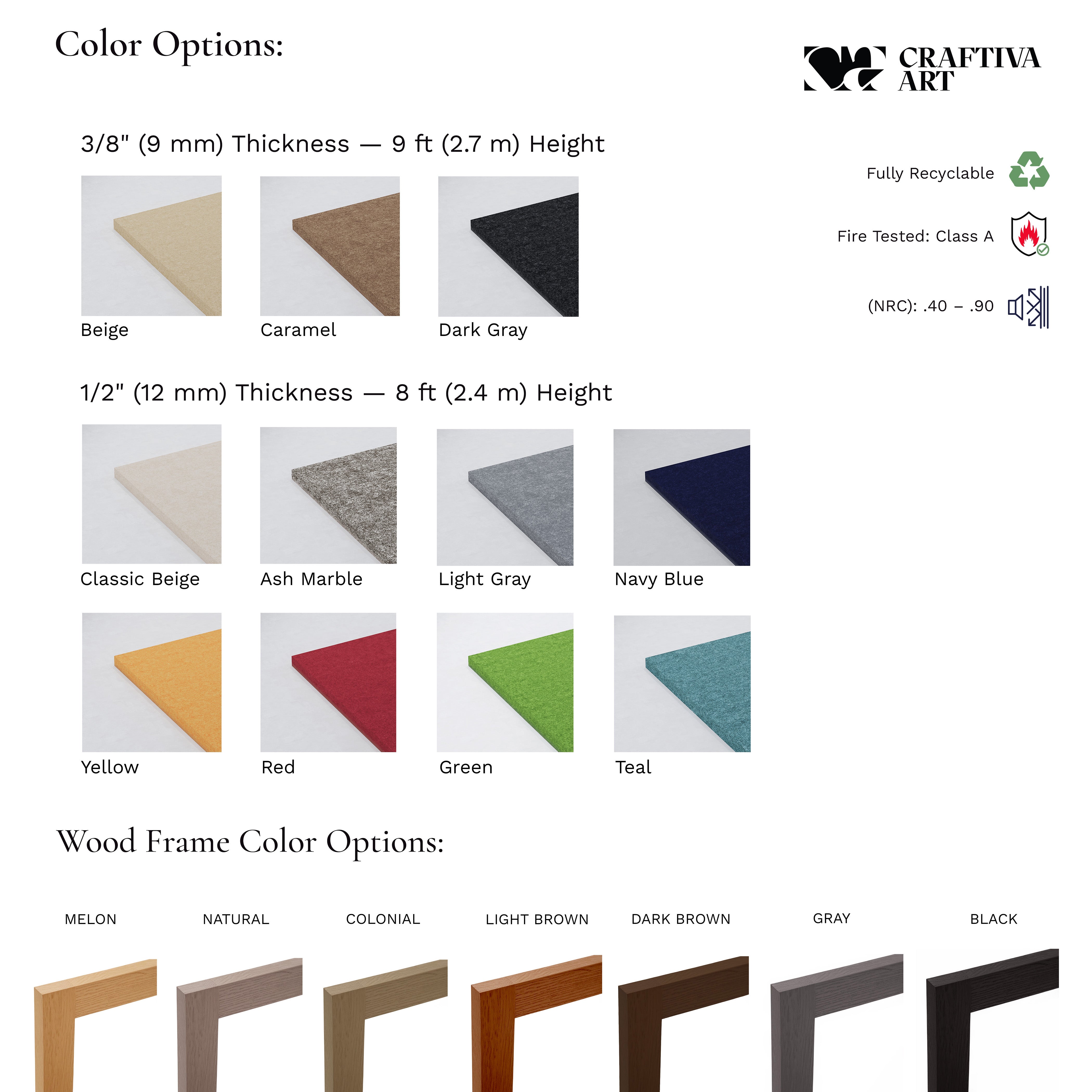 PET Felt Acoustic Divider Panel ( Pattern PET3 )