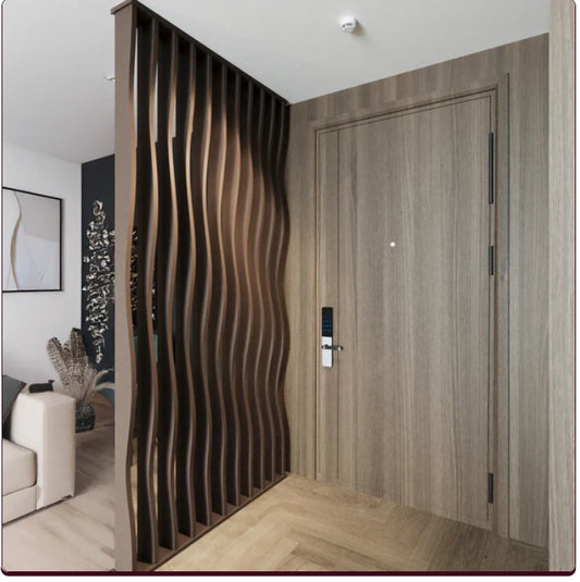 Wavy Slatted Parametric Partition