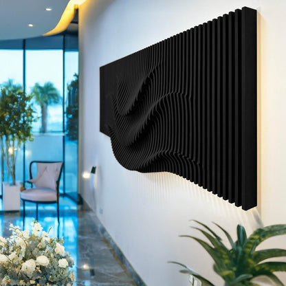 Ondas paramétricas de fluidez: una sinfonía de diseño abstracto