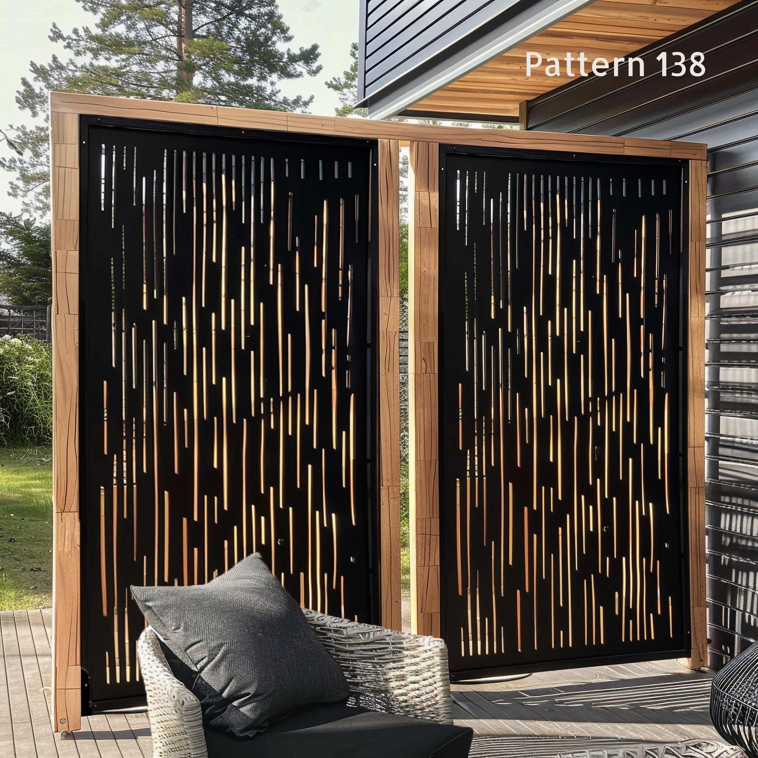 custom metal partitions, Exterior Privacy Panels , Handmade Outdoor Privacy Screen