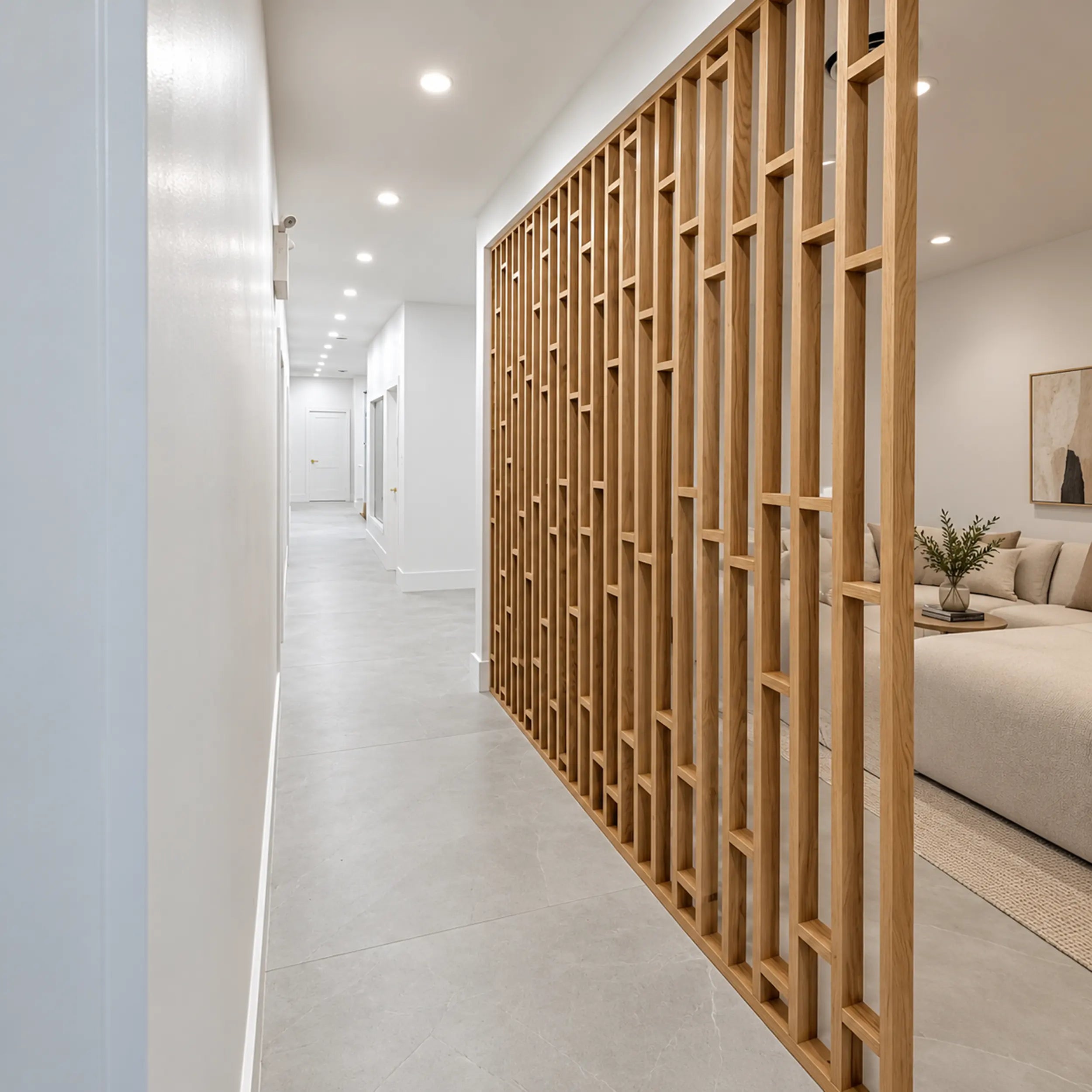Clio Custom Slatted Partition Wall