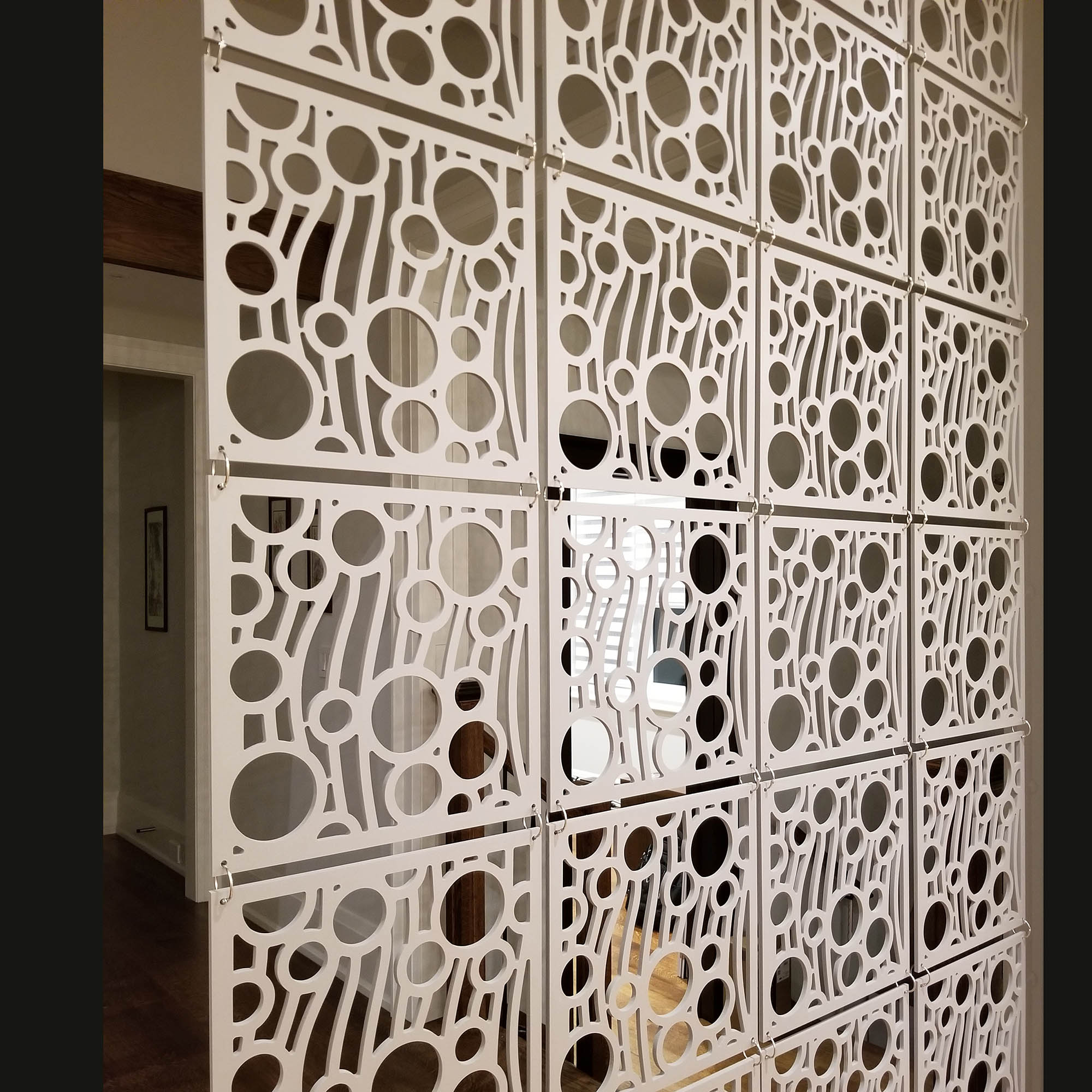 White  PVC Suspended Privacy Screen, hanging room dividers pvc