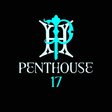 Penthouse 17 logo with stylized letter 'H' on a black background