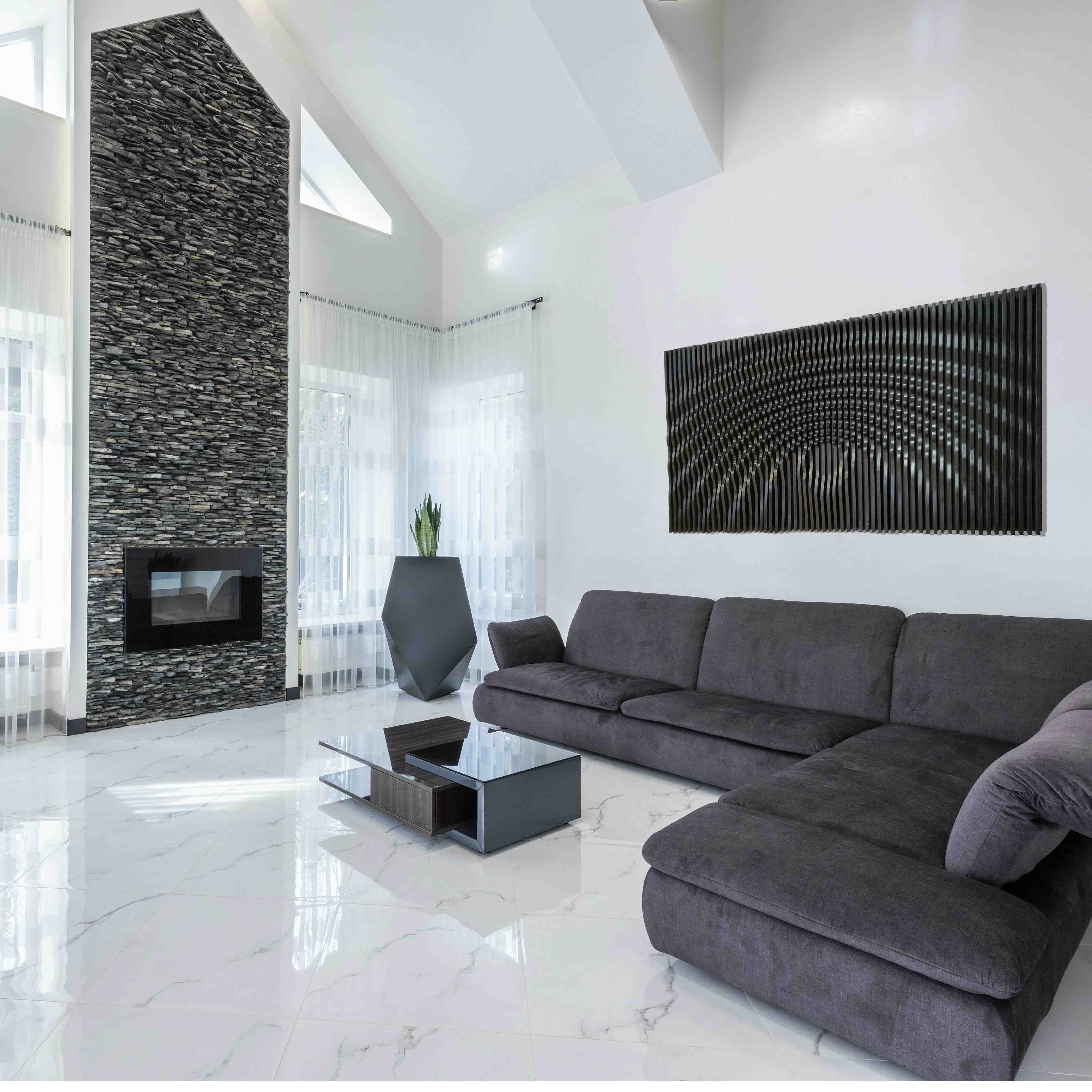 Modern 3D Wall Art – Geometric Sculptures for Unique Home Décor  Wall Paneling.