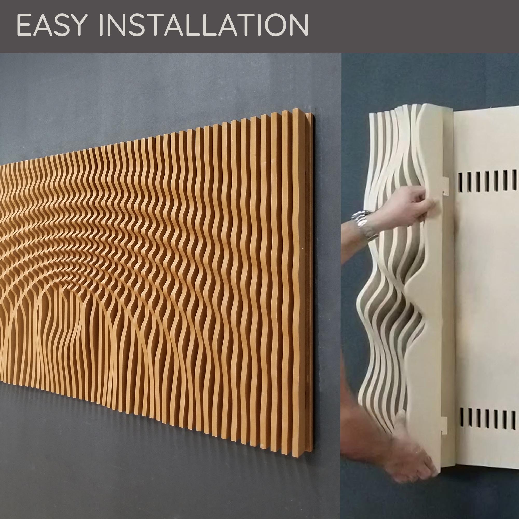 Handcrafted 3D wall art for modern home decor.
