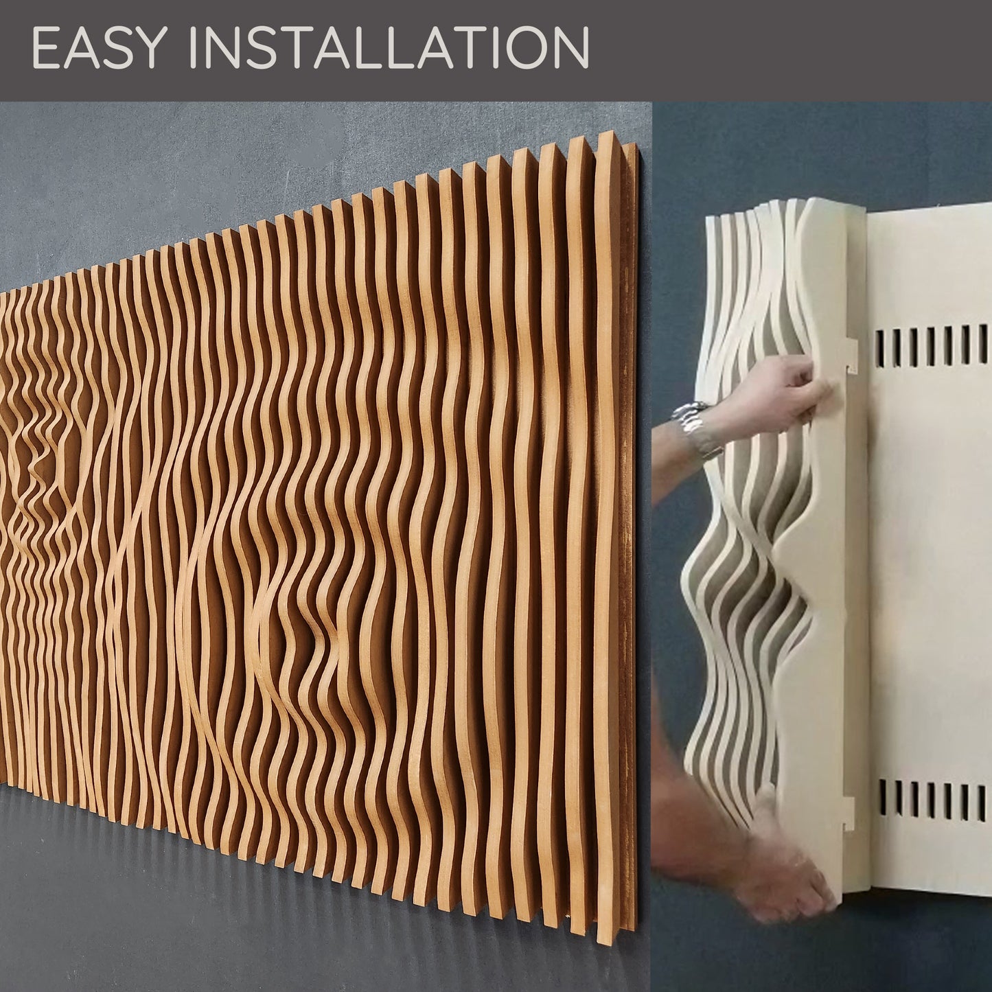 Wavy Wood Wall Art: Echoes of Nature