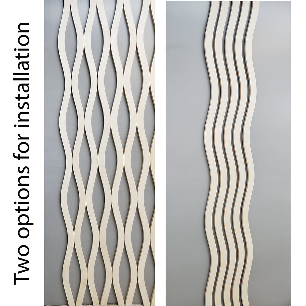 wavy panel, 3d panel, 3d slats, room divider, craftivaart room divider, craftivaart panel, 3d art