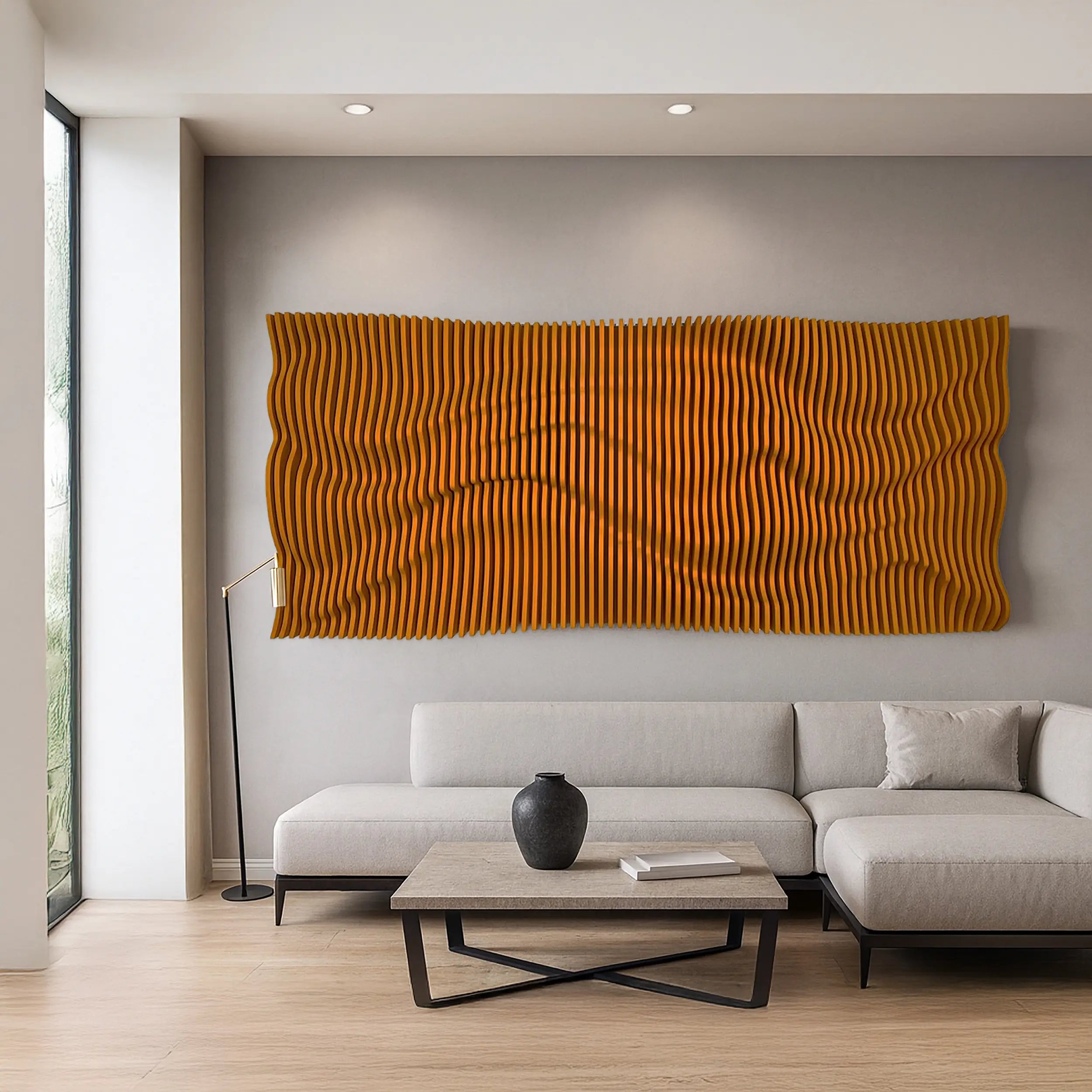 Grande Modern Parametric Wall Art, DIY Easy to Install Wall Art