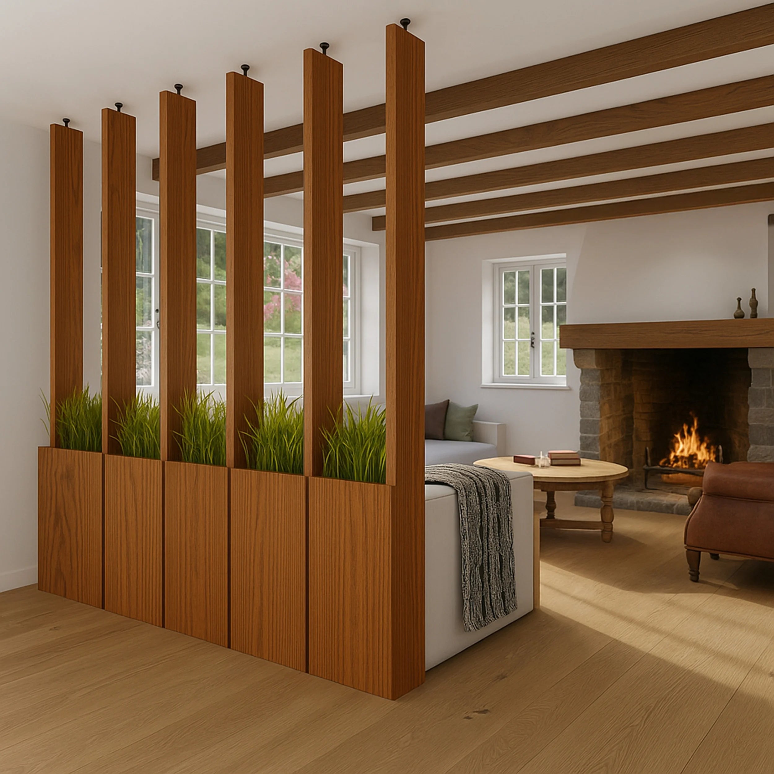 plant divider indoor Sylva Planter Room Divider